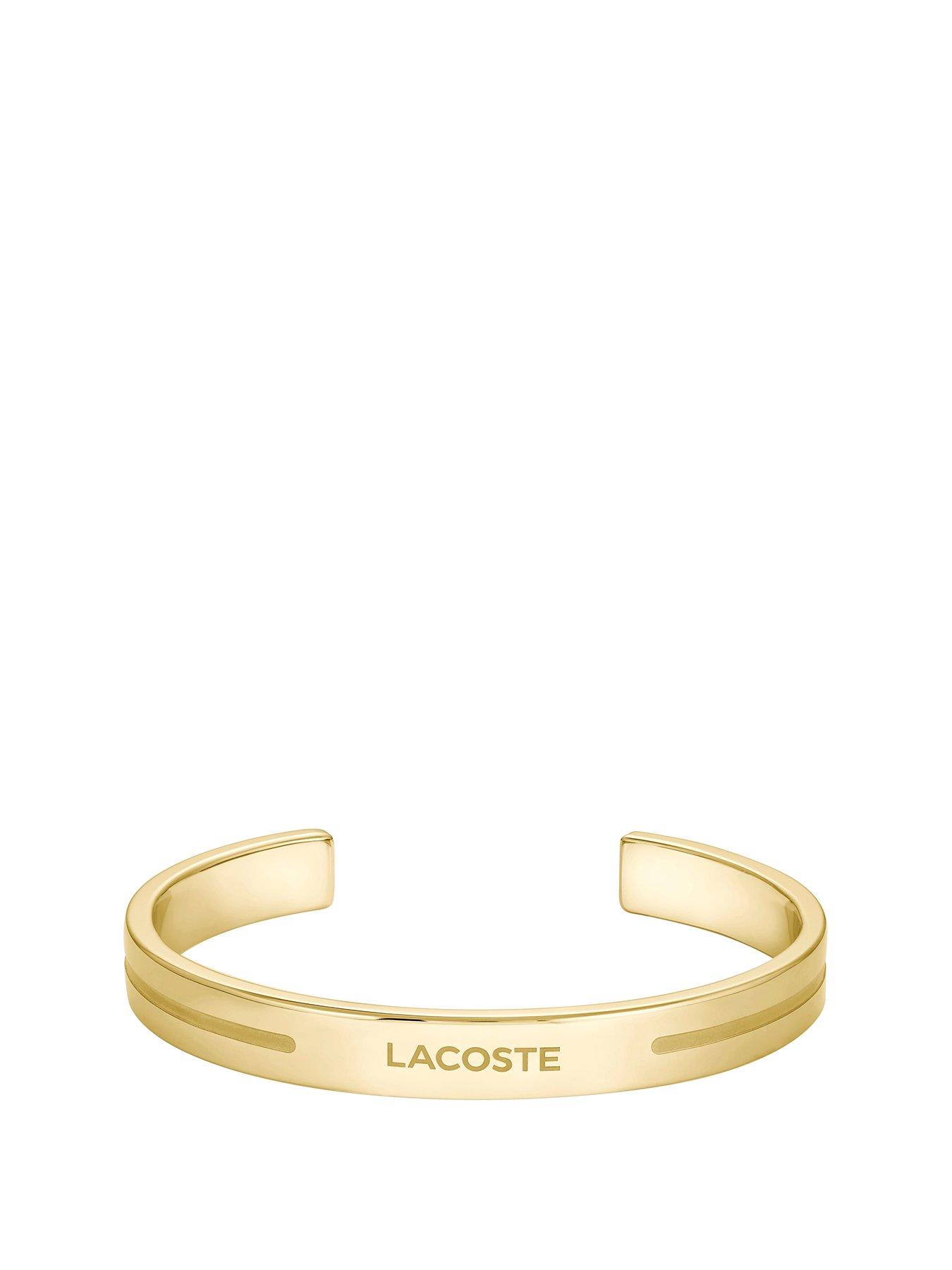 Lacoste Mens Adventurer IP Bangle Bracelet - Gold