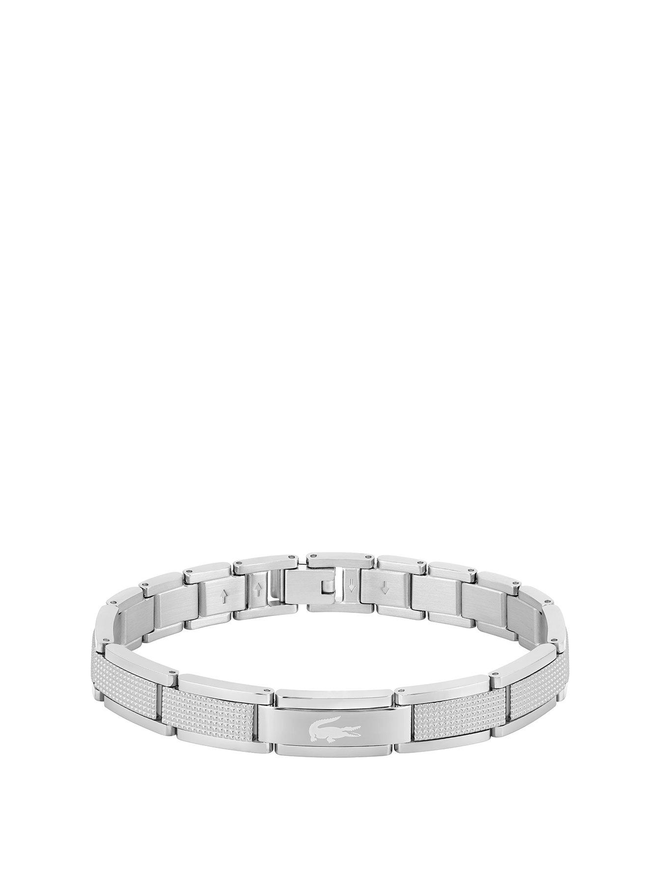 undefined Lacoste Men's Stencil Stainless Steel Bracelet