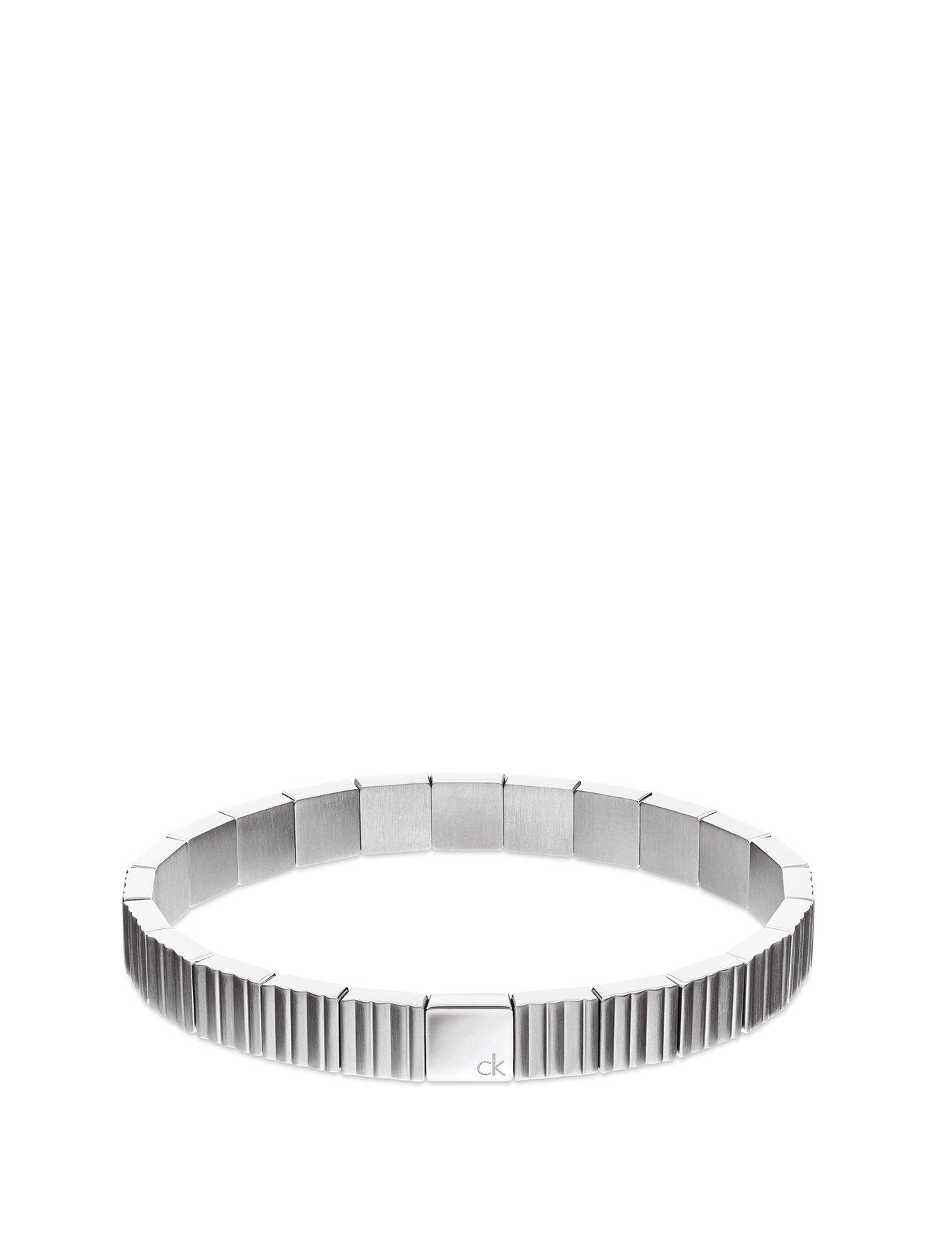 Calvin Klein Men's Ck Parallel Stainless Steel Bracelet - Silver