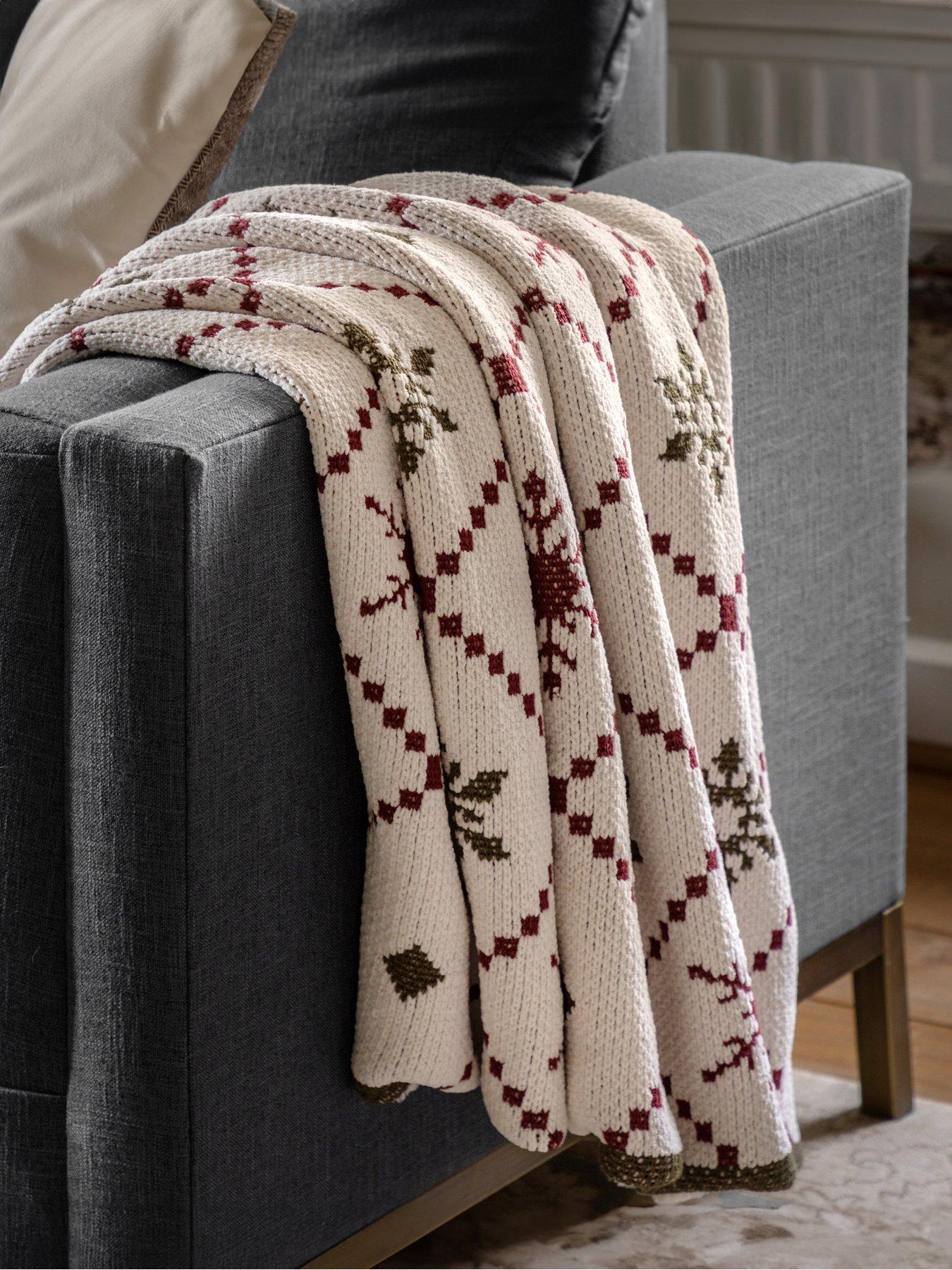 Gallery Direct Heritage Fairisle Chenille Woven Throw 1300x1700mm