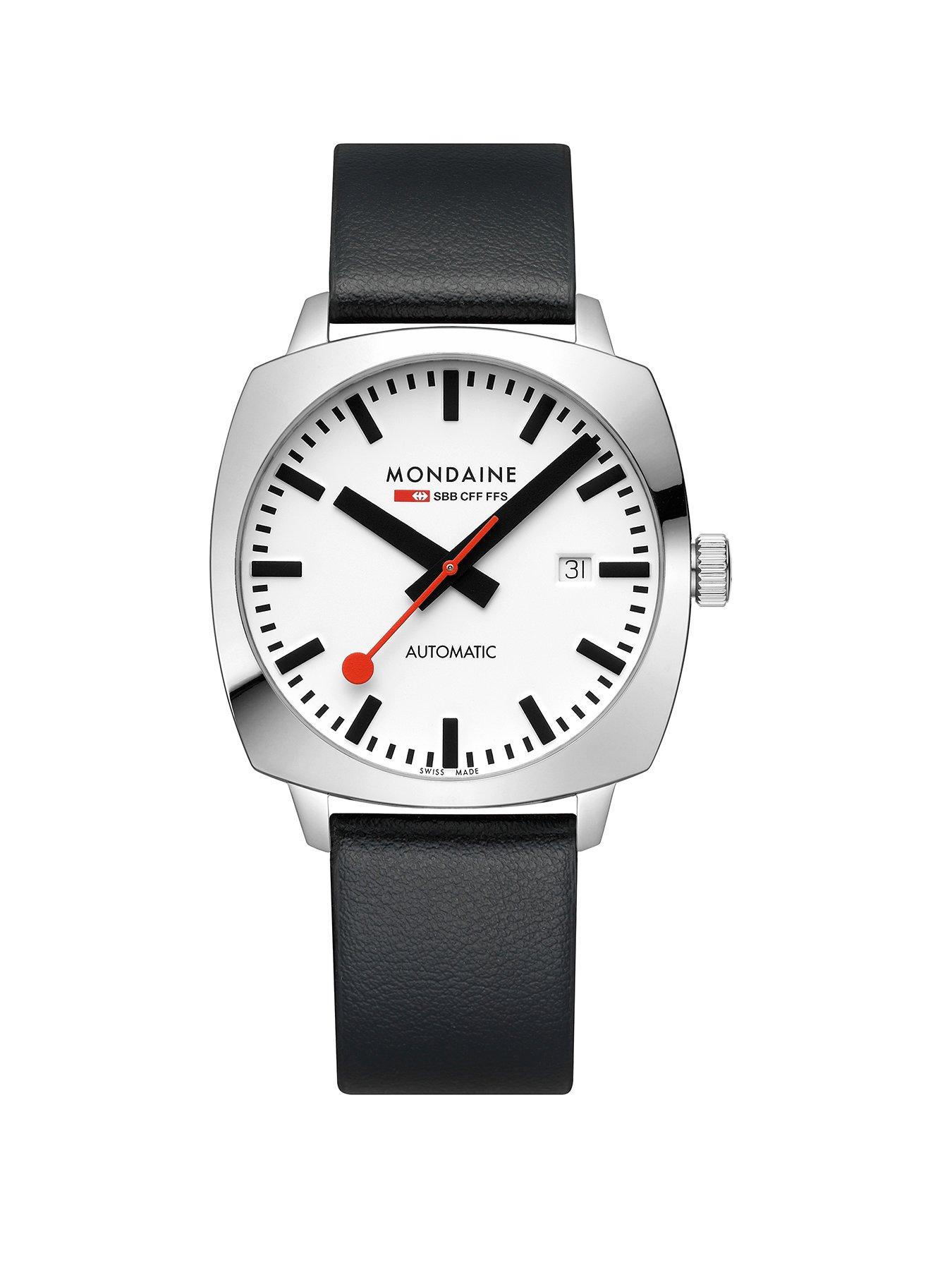 undefined Mens Cushion Automatic 39Mm, Grape Leather - Black