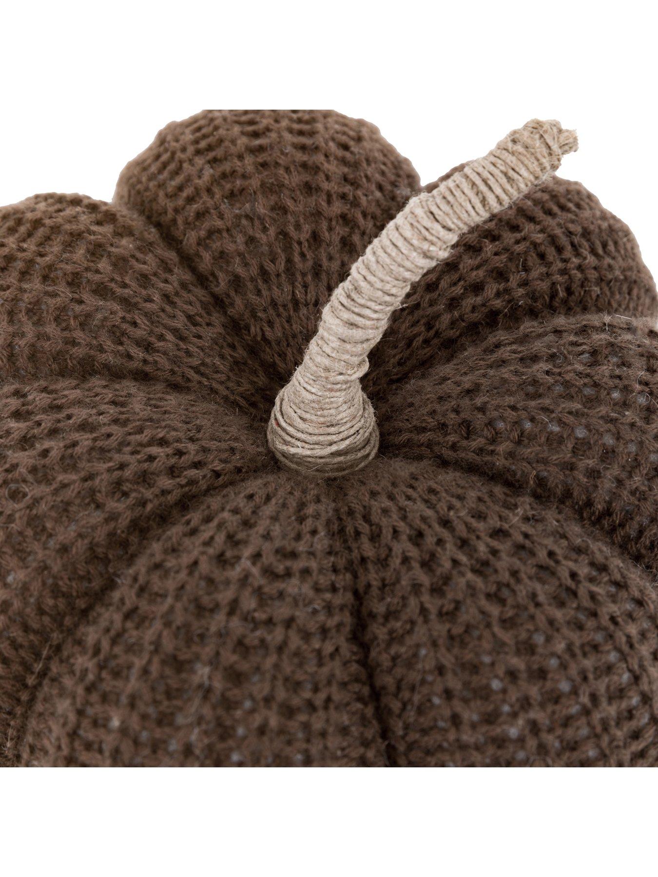Image 6 of 7 of Gallery Direct Autumn Knitted Pumpkin Brown 170x80mm
