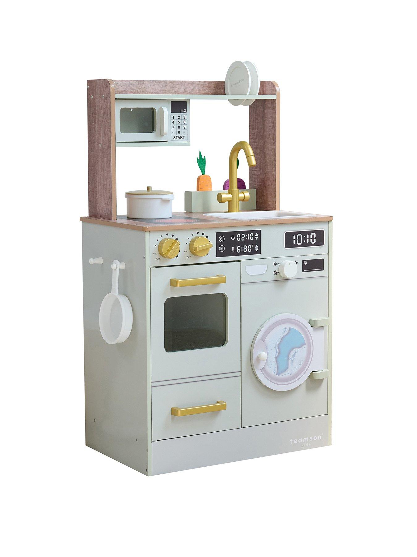 Image 1 of 8 of Teamson Kids Little Chef Lake Tahoe Small Kitchen - Green
