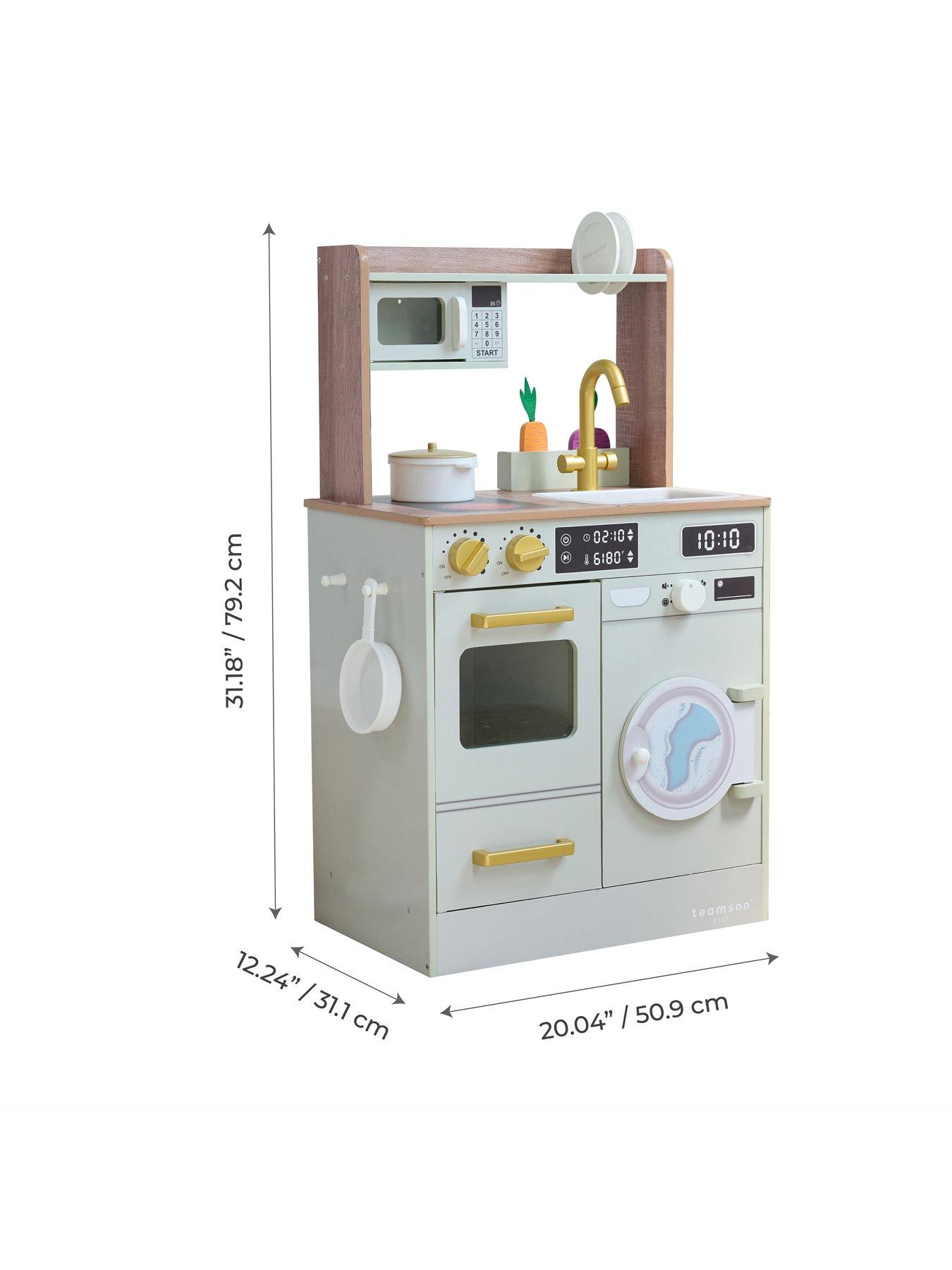 Image 4 of 8 of Teamson Kids Little Chef Lake Tahoe Small Kitchen - Green