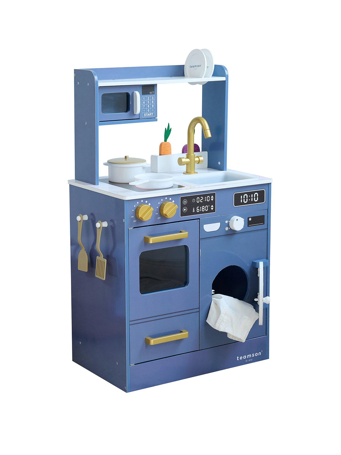 Teamson Kids Little Chef Lake Tahoe Small Kitchen - Blue