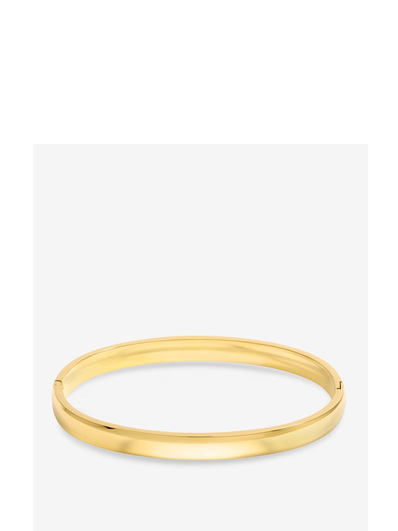 Jon Richard Waterproof Gold Plated Polished Bangle