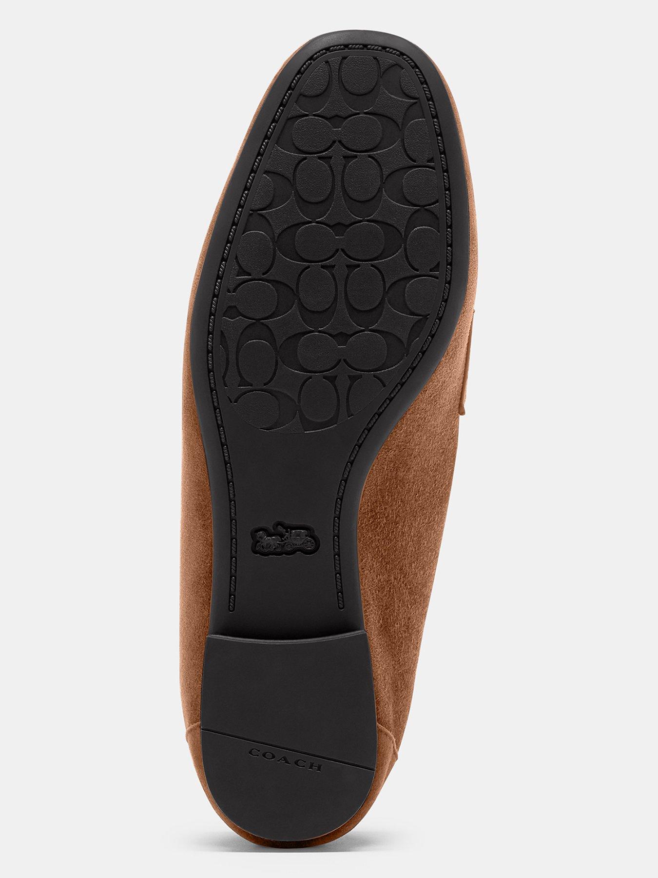 Image 5 of 5 of COACH Sculpted C Suede Loafer - Brown