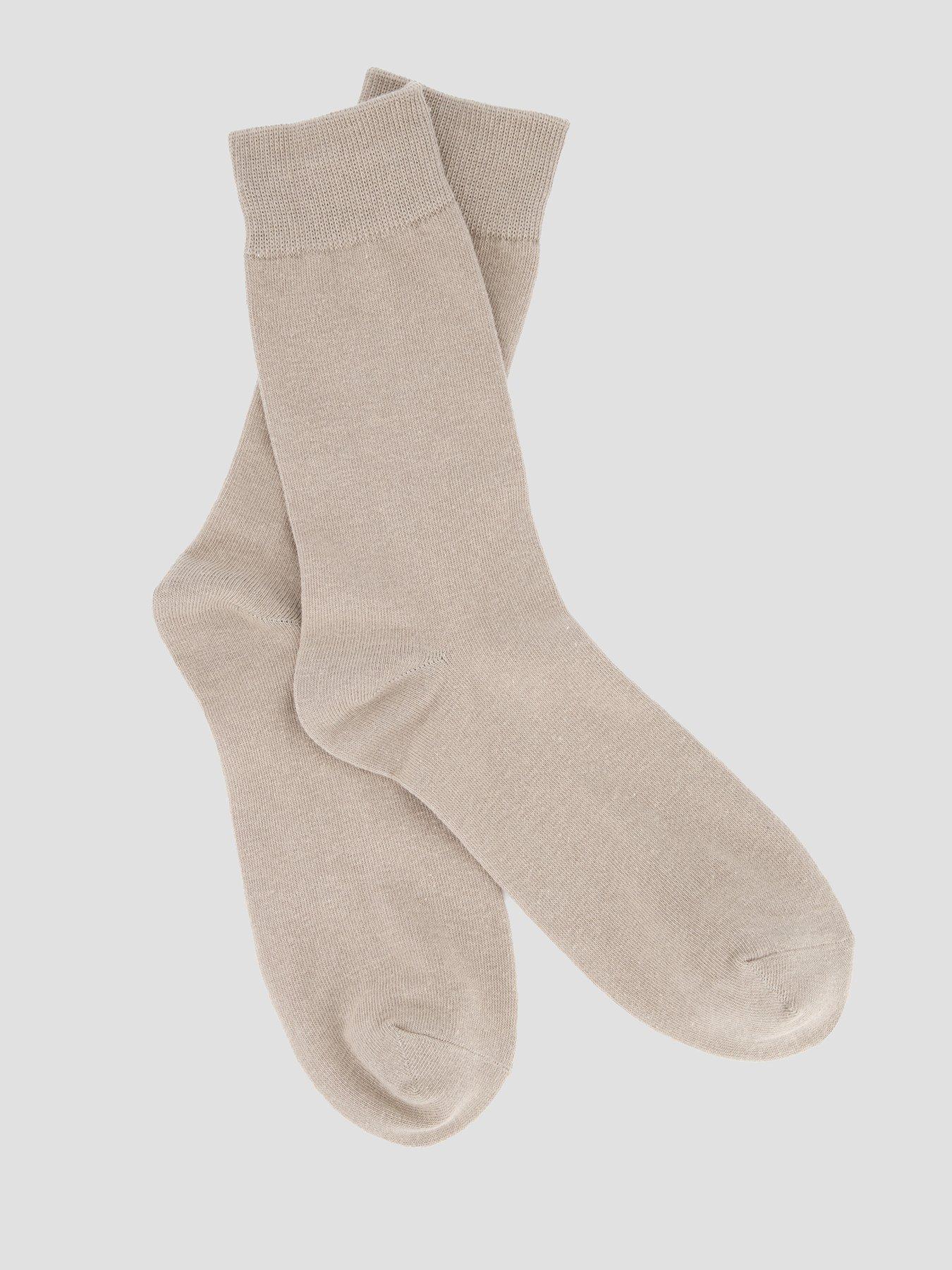 Image 2 of 3 of The Very Collection 3 Pack Cotton Rich Heal Toe Socks - Brown - Multi