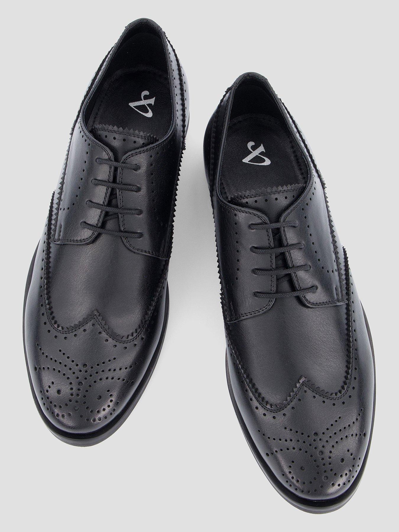 Image 3 of 7 of The Very Collection Formal Lace Up Brogue Shoe - Standard Fit - Black