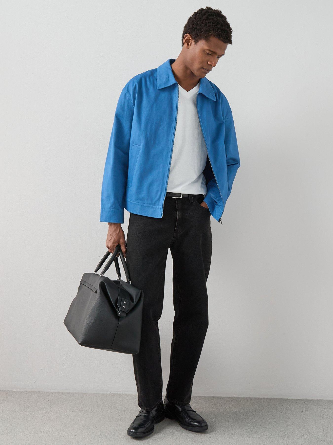 The Very Collection Zip Through Collared Jacket - Blue