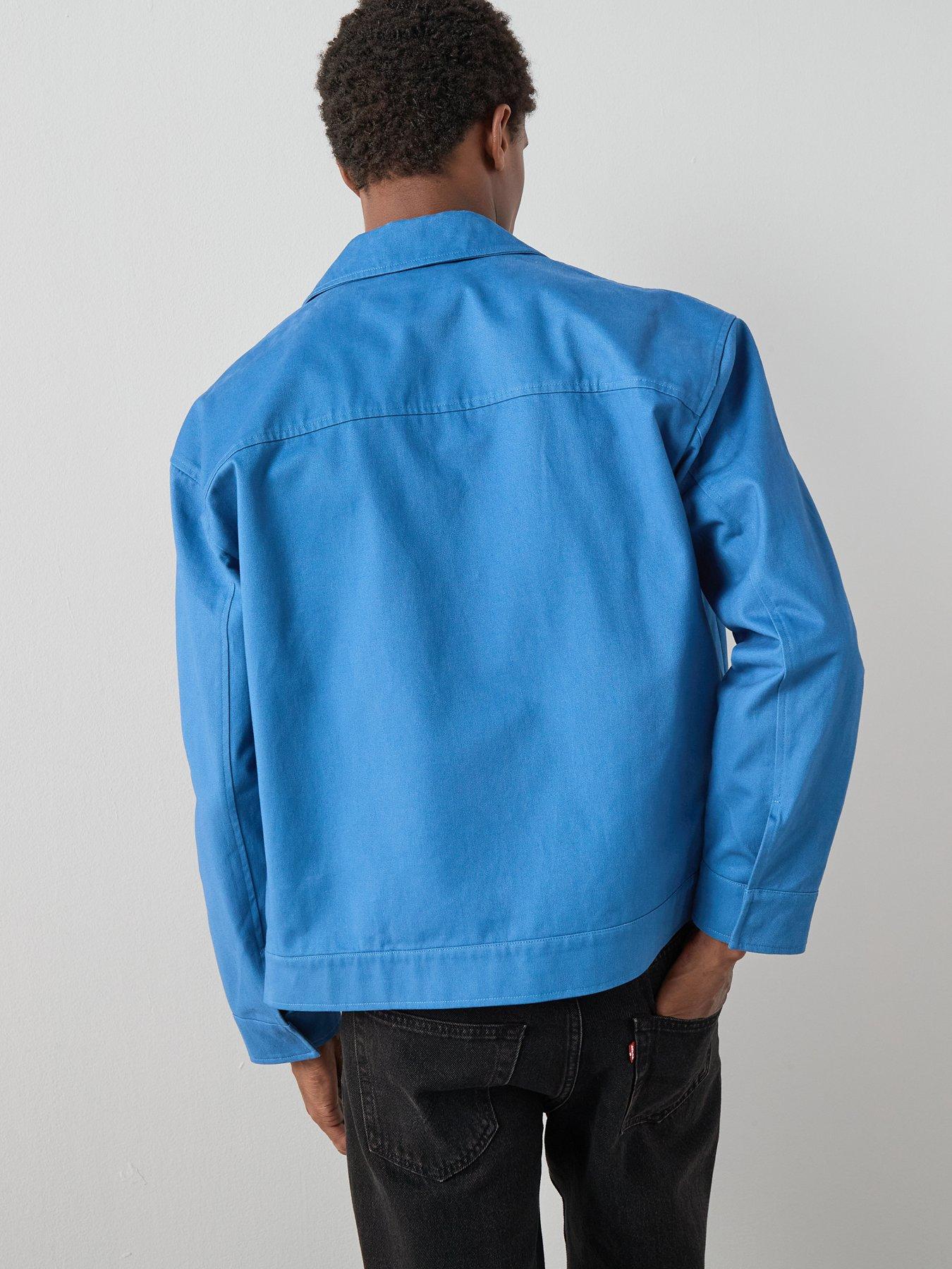 Image 2 of 7 of The Very Collection Zip Through Collared Jacket - Blue