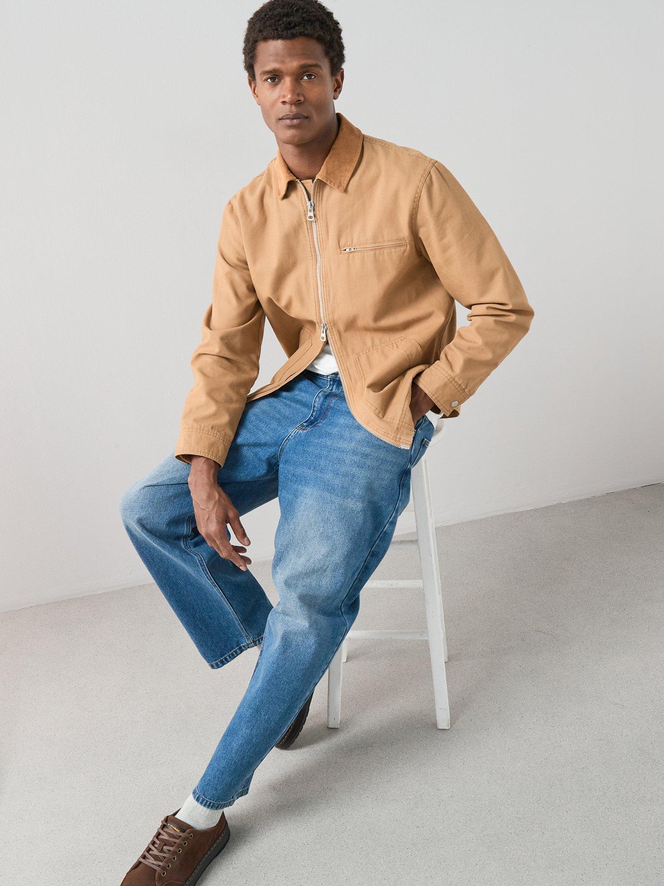 Image 1 of 7 of The Very Collection Corduroy Collared Jacket - Brown