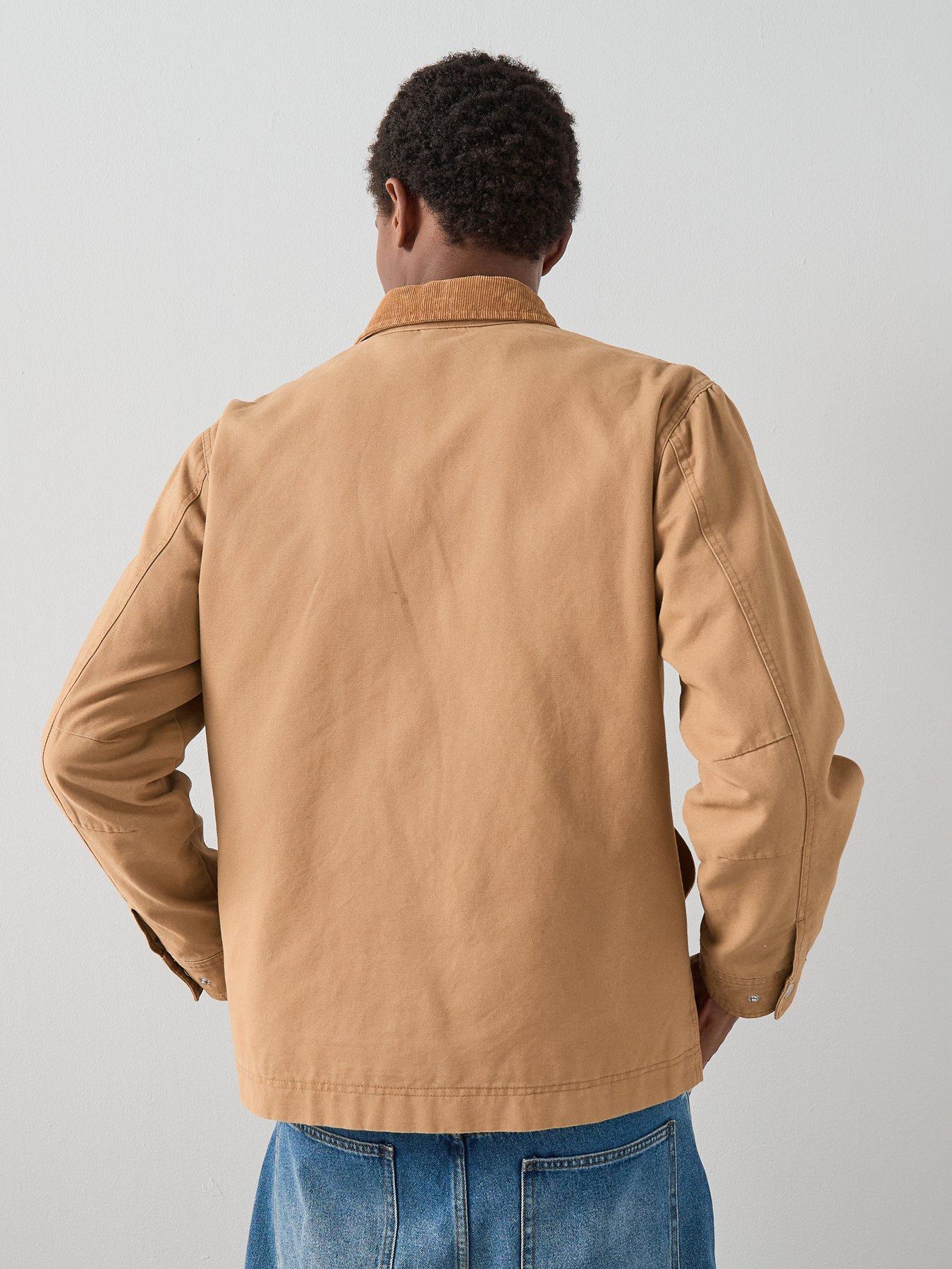 Image 2 of 7 of The Very Collection Corduroy Collared Jacket - Brown