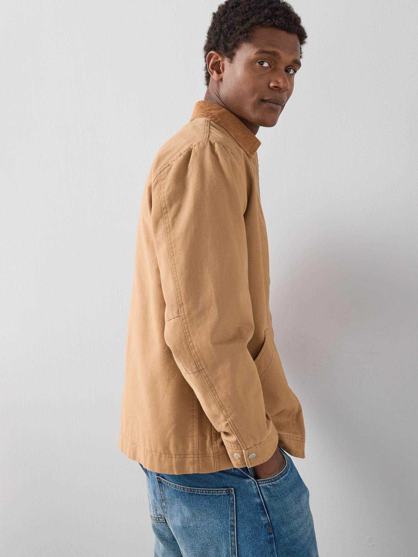 Image 6 of 7 of The Very Collection Corduroy Collared Jacket - Brown