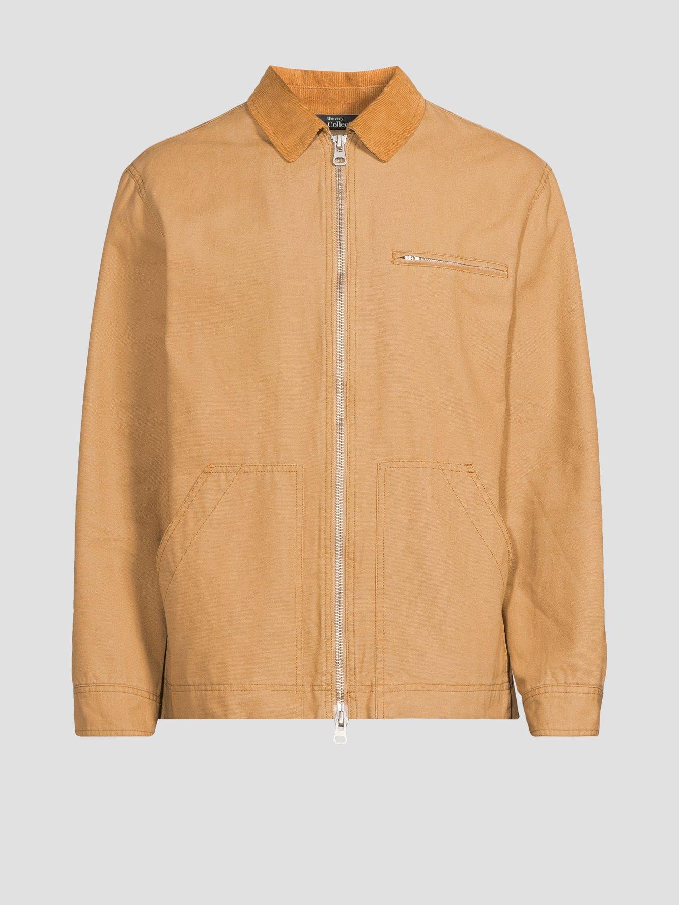 Image 7 of 7 of The Very Collection Corduroy Collared Jacket - Brown