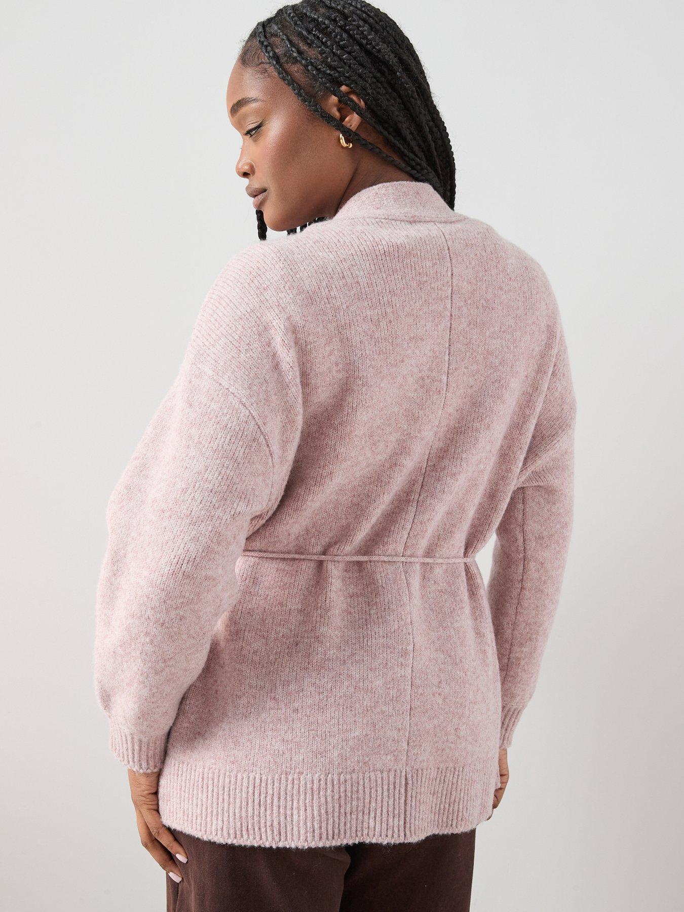Image 2 of 6 of The Very Collection Curve Edge To Edge Cardigan - Pink