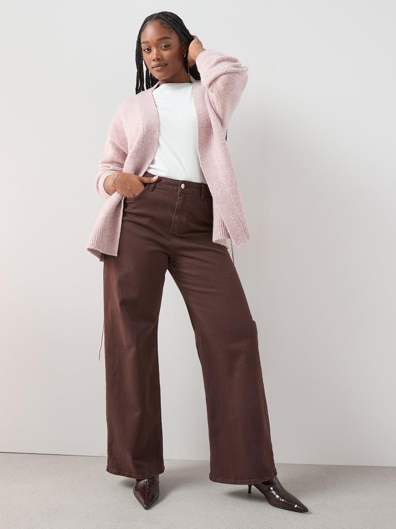 Image 5 of 6 of The Very Collection Curve Edge To Edge Cardigan - Pink