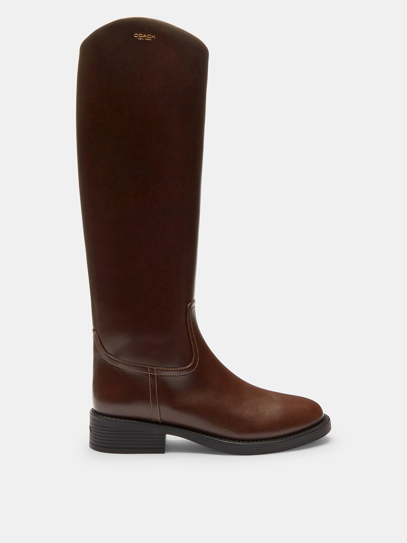 COACH Park Tall Leather Boot - Brown