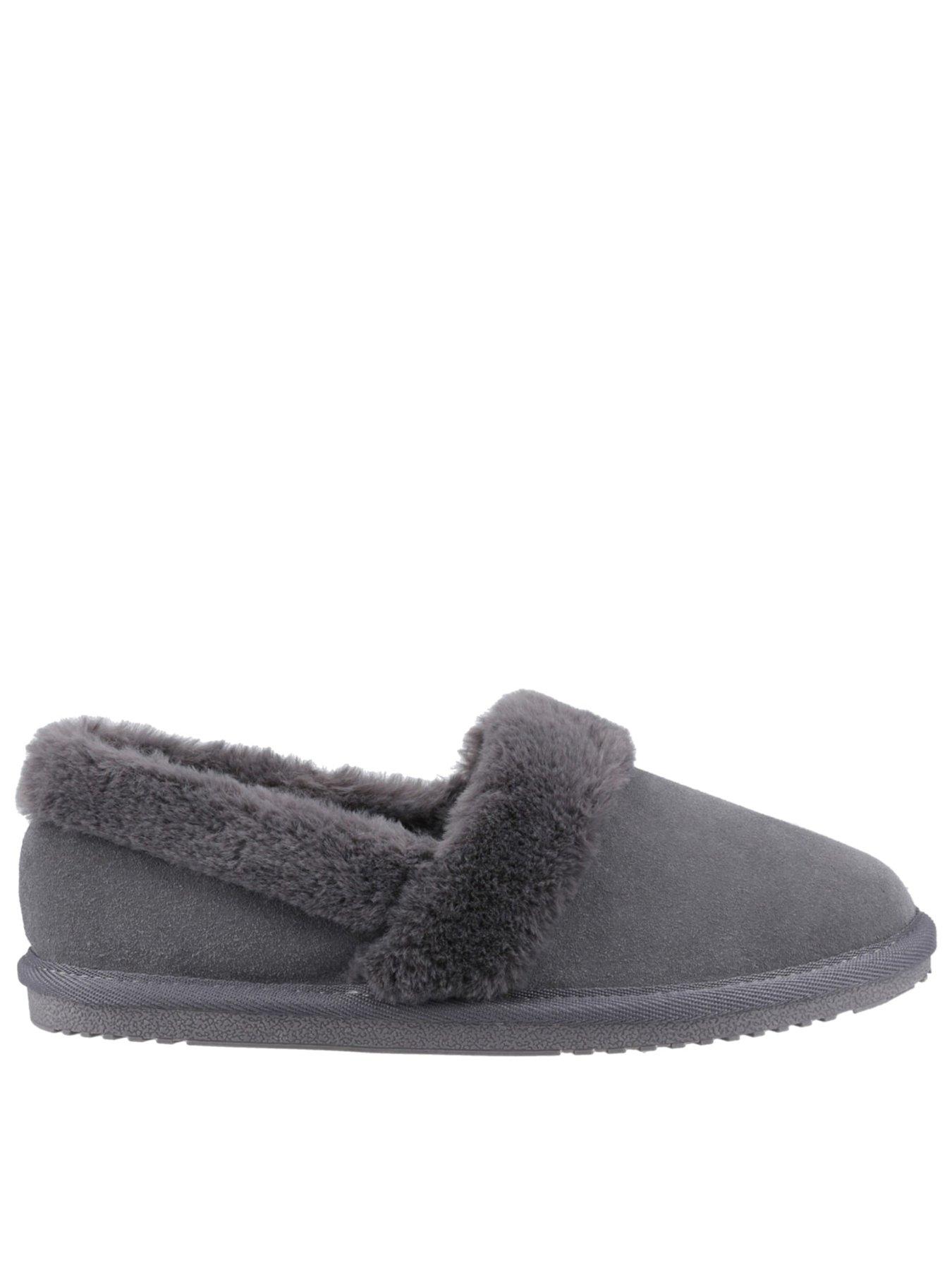 Hush Puppies Women's Grey Ariel Suede Slippers Uk Size 5 - Image 5