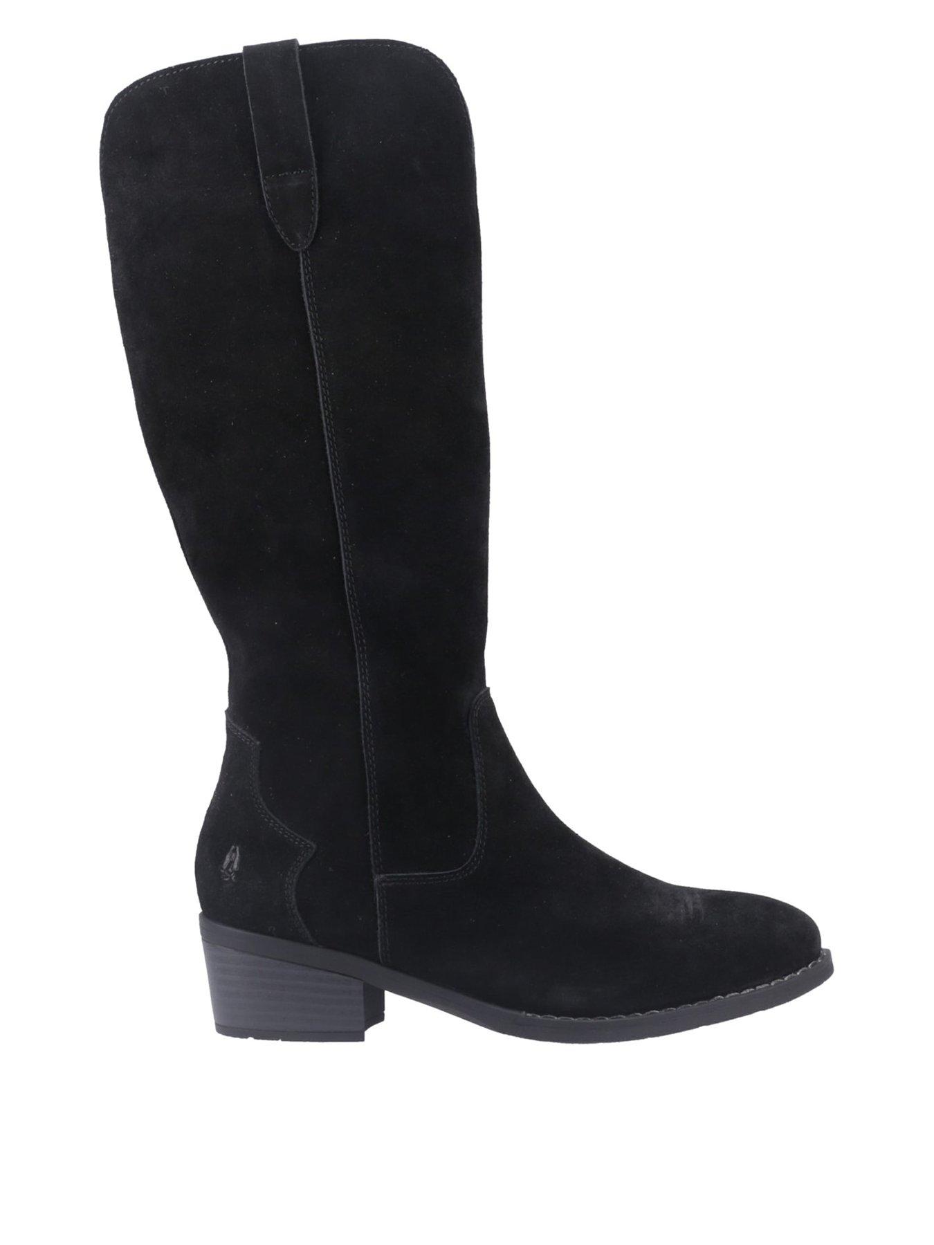 Hush Puppies Isabella Suede Knee High Boots for Women in Black UK 3 - Image 4