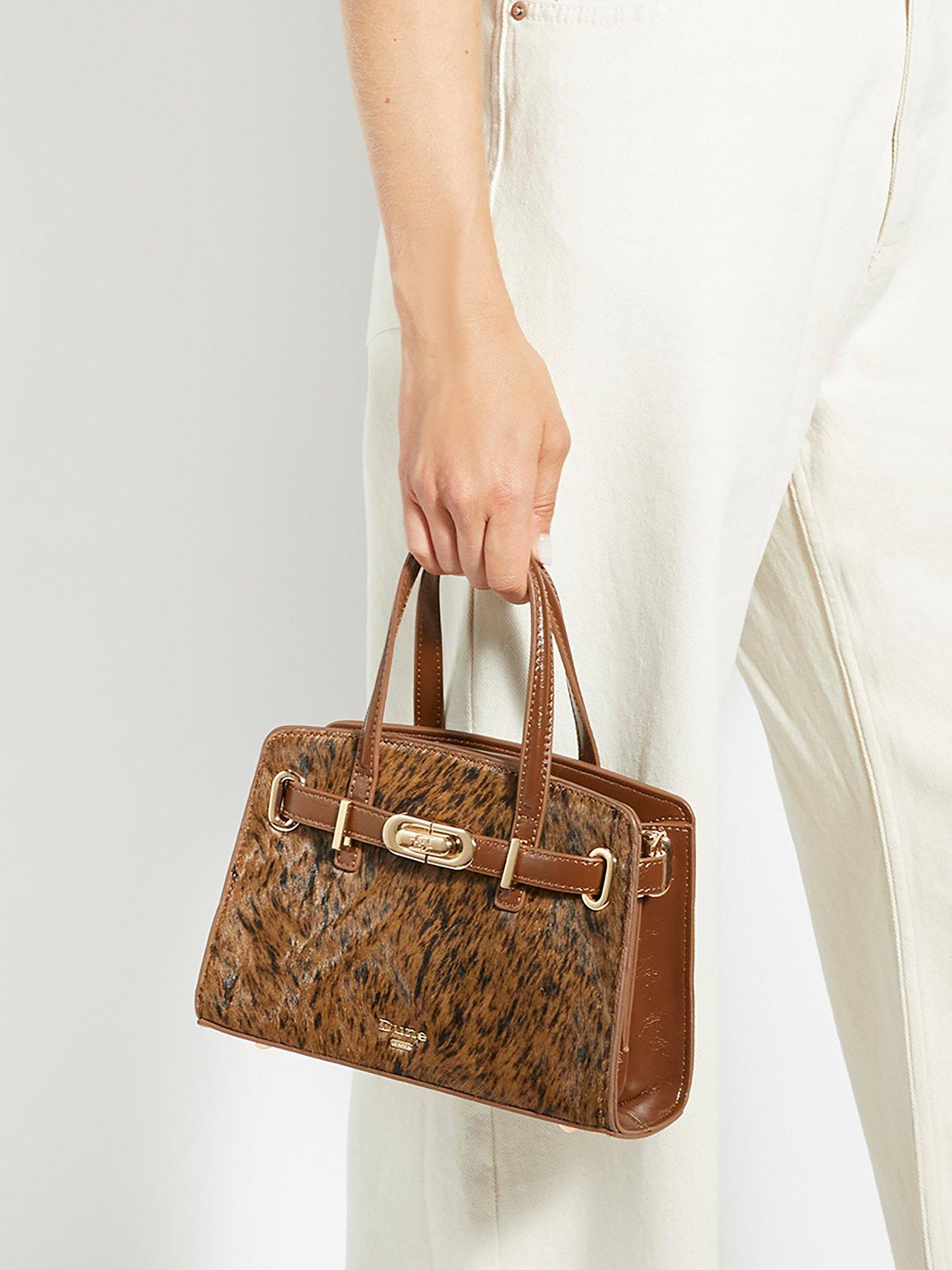 Dune London Dinkydefine Textured Animal Tote Bag - Brown