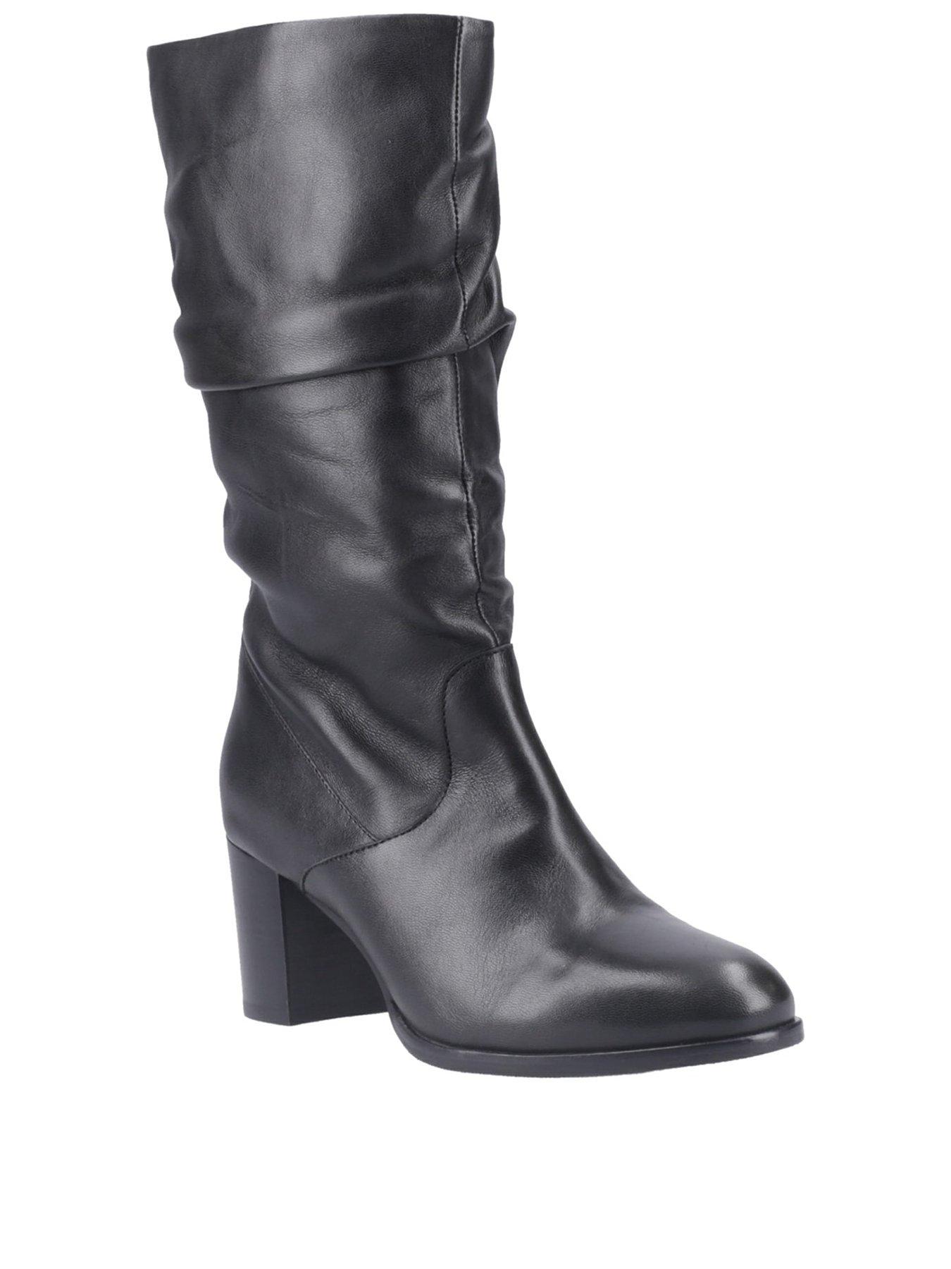 Image 2 of 5 of Hush Puppies Cosima Leather Ruched Boot