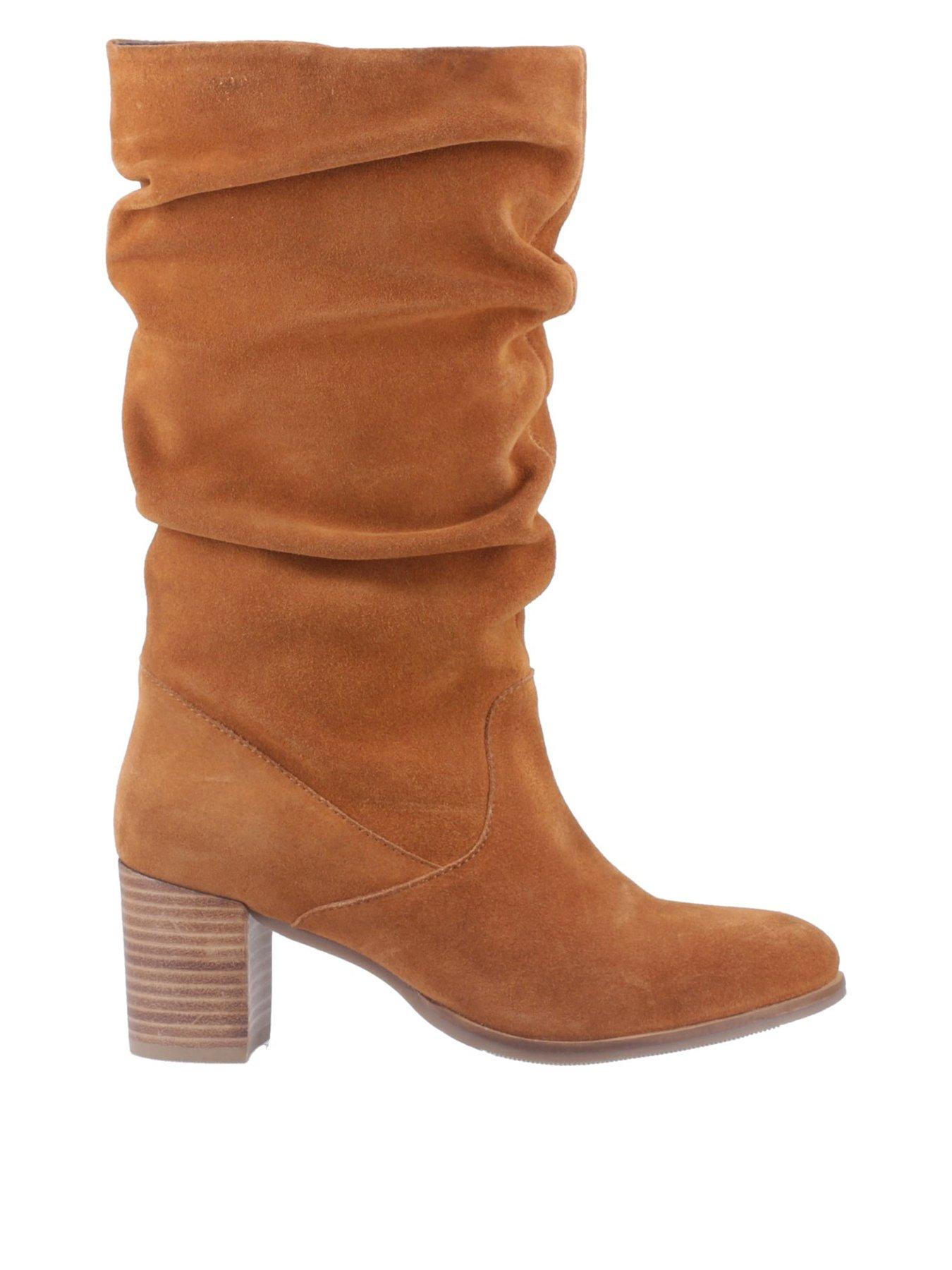 Hush Puppies Women's Tan Cosima Ruched Boot In | : Size 4 - Image 7