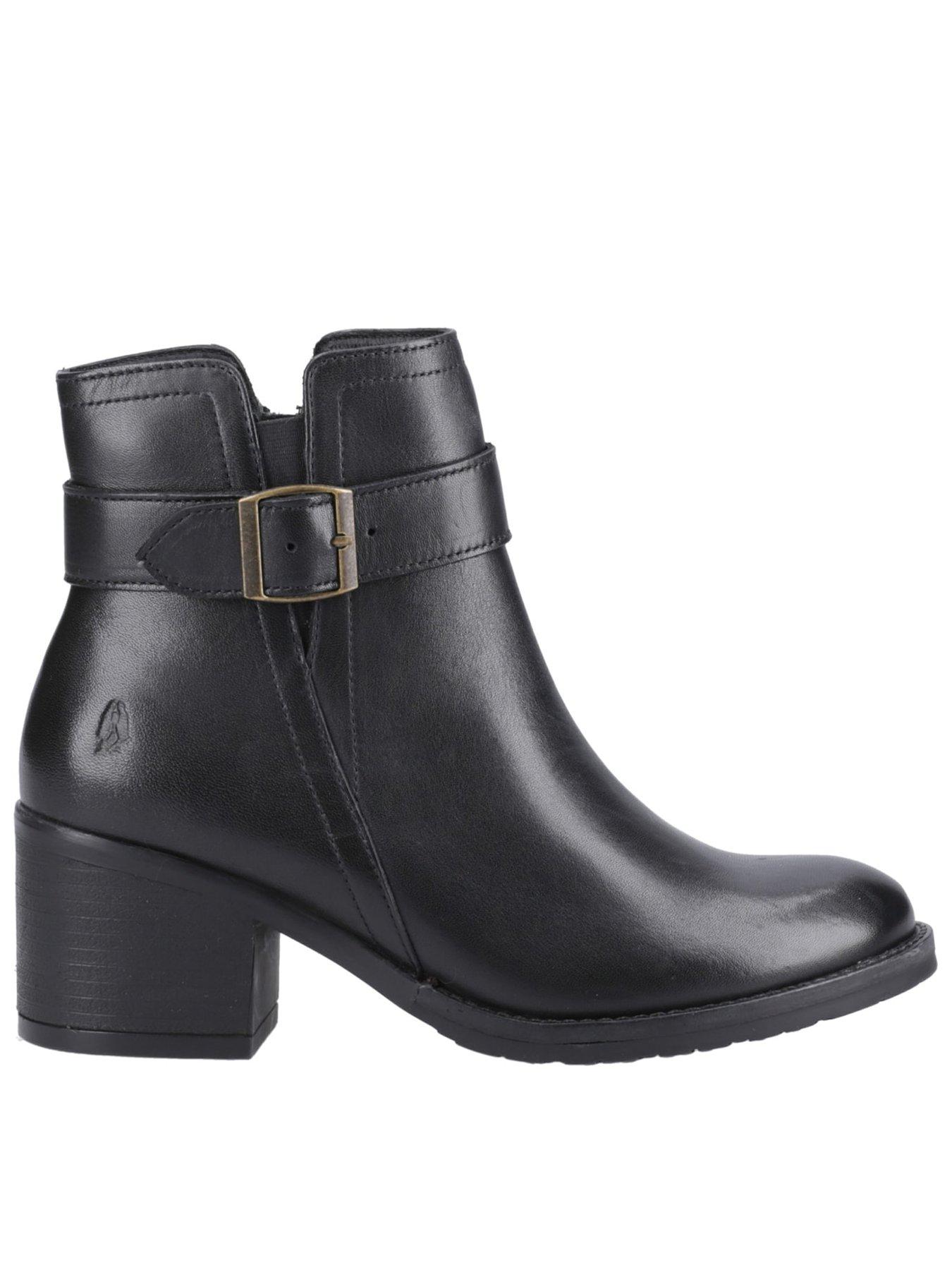 Hush Puppies Hensley Buckle Boot, Black, Size 4, Women