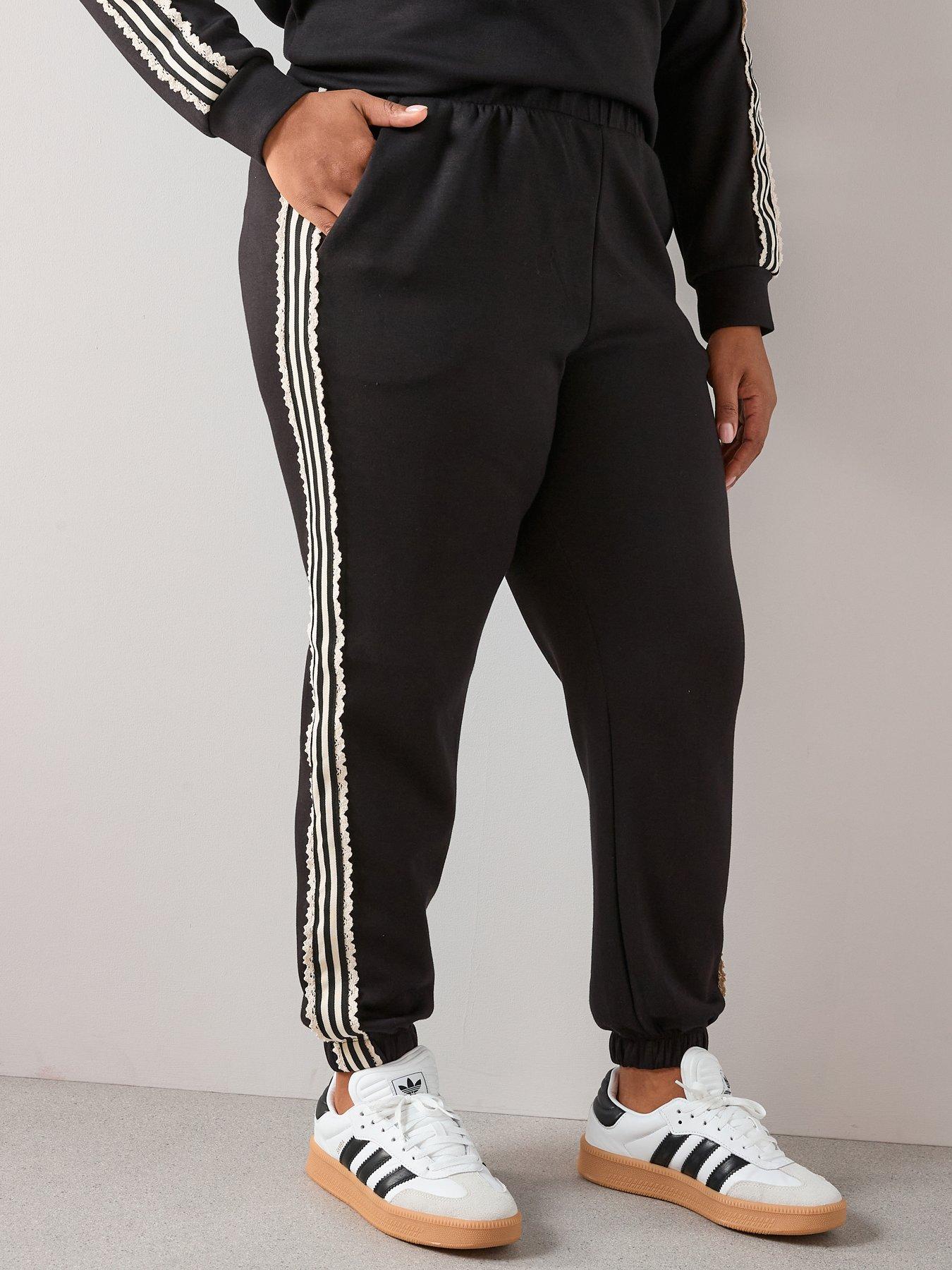 The Very Collection Curve Stripe Detail Jogger Co-ord - Black