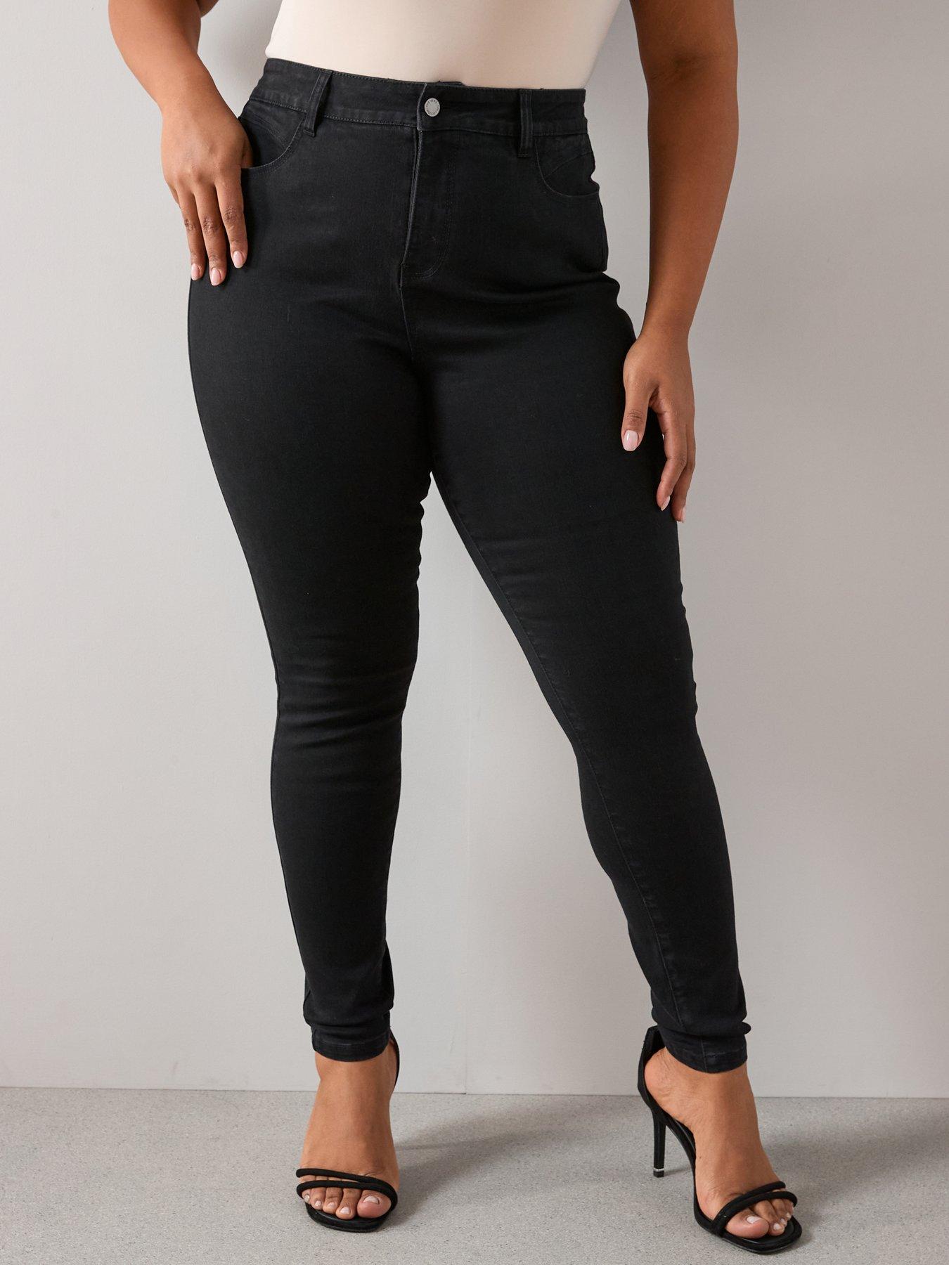 The Very Collection Curve Tummy Control Sculpt Skinny Jean - Black