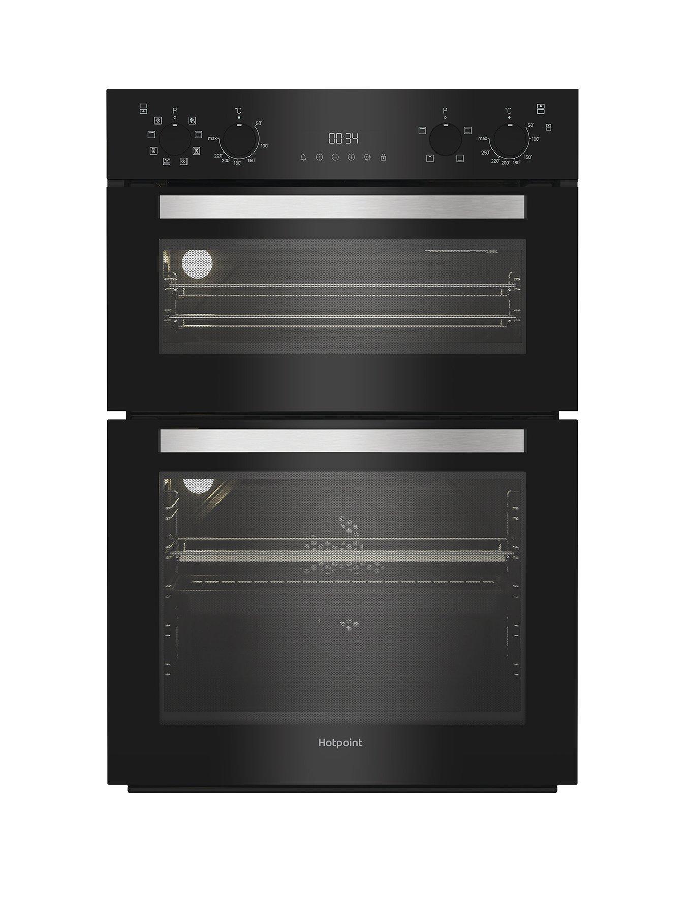 Hotpoint DIH 82G B Electric Fan Double Oven - Black