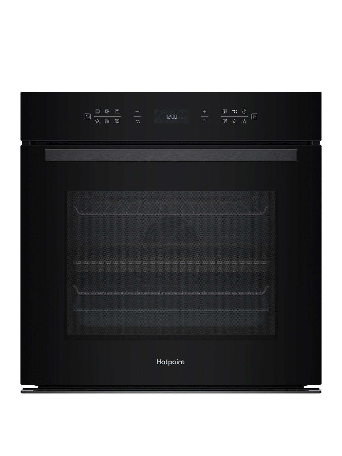 Image 1 of 7 of Hotpoint Class 6 ActiveMultiflow HOI68CT0SBUK Electric Single Fan Oven with Air Fry and GentleSteam - Black