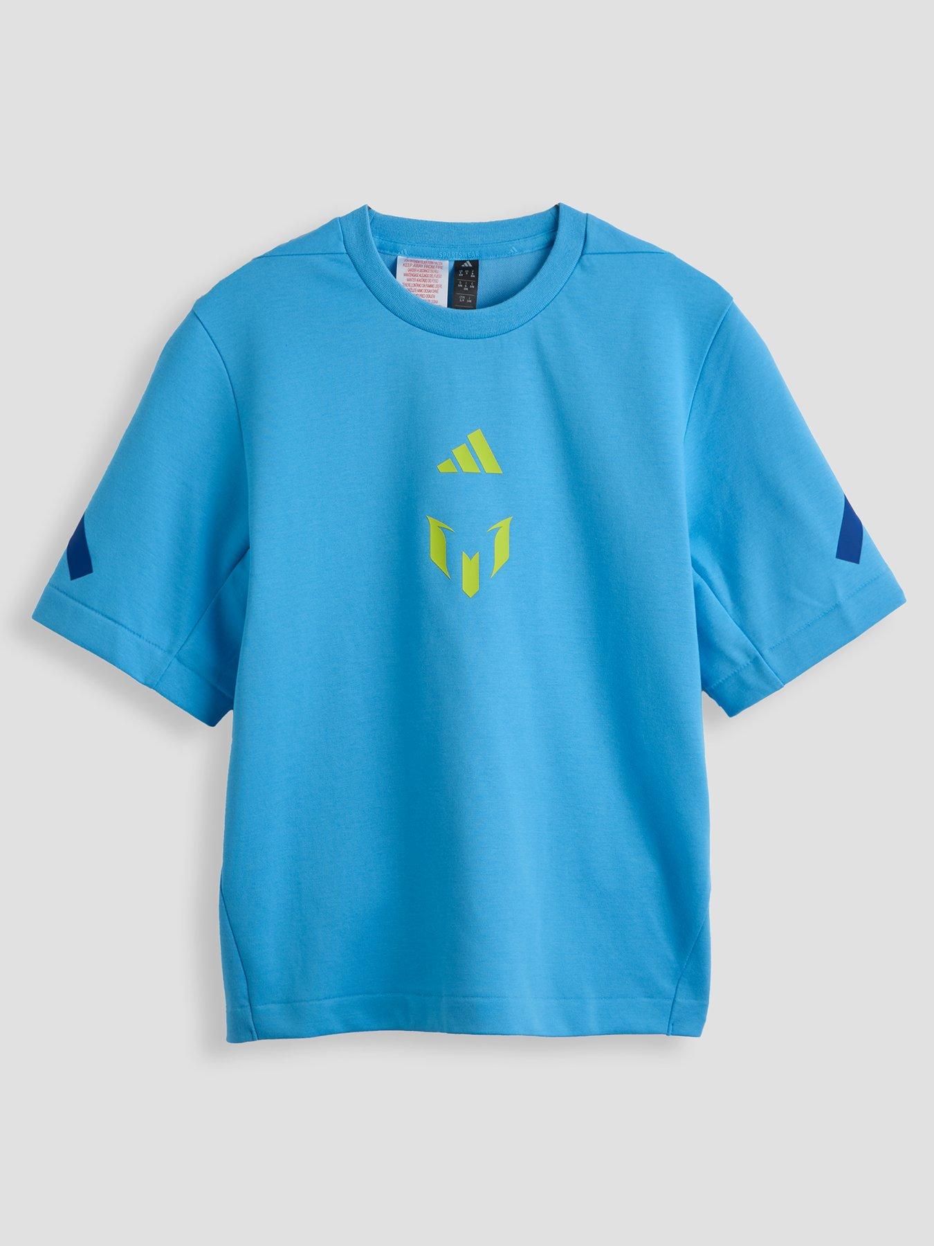 adidas Junior Messi Zne T-Shirt - Blue