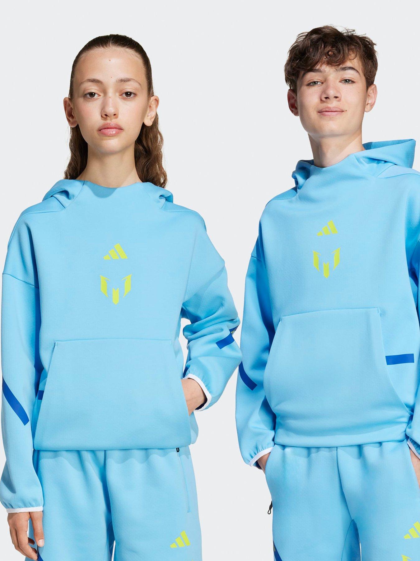adidas Junior Messi Zne Hoodie - Blue