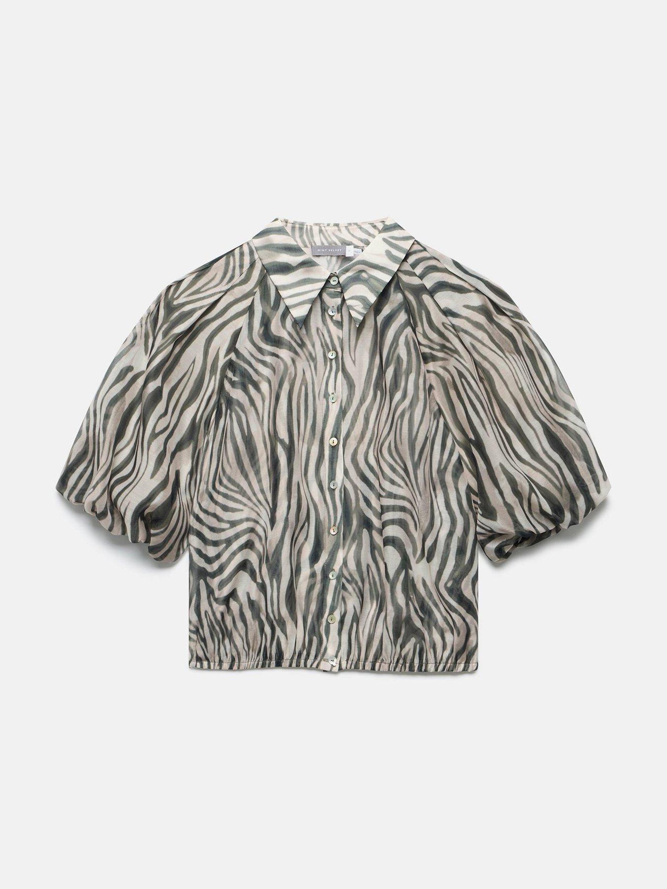HARLEM TOP • MINT ZEBRA main image 1