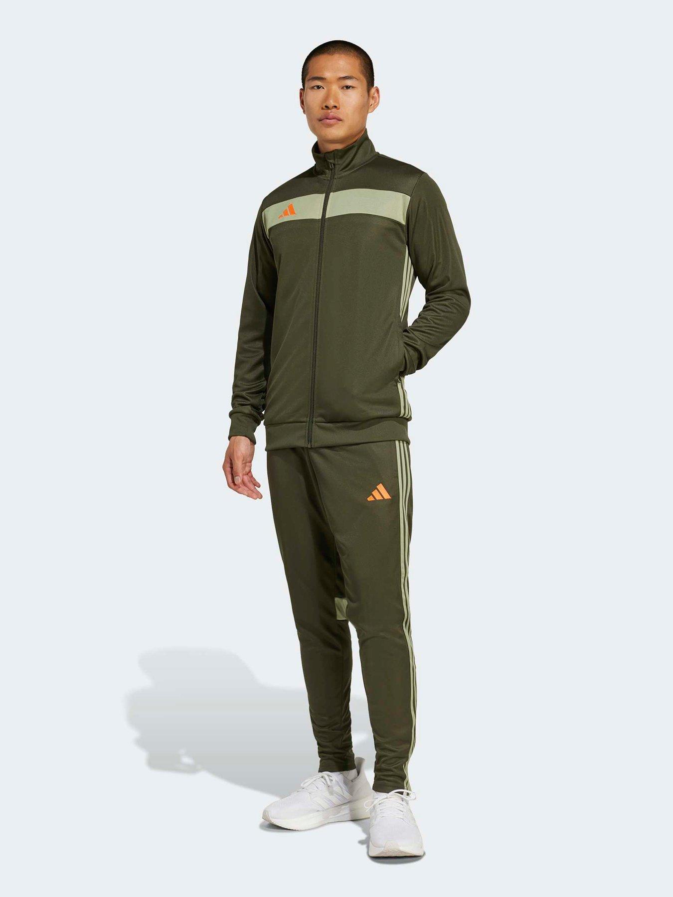 adidas Mens Tiro Essentials Tracksuit - Green