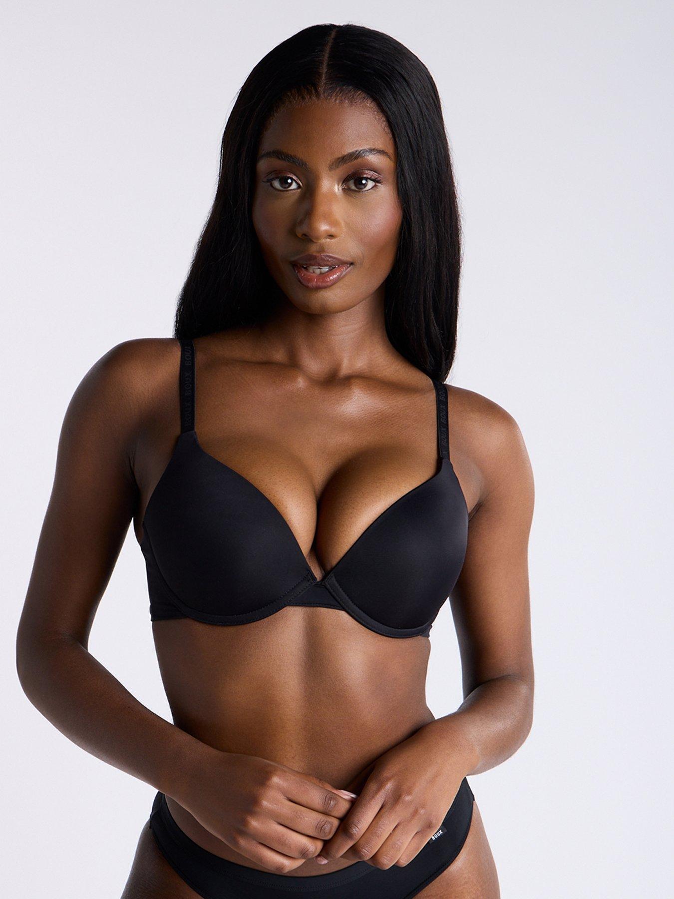 Image 1 of 4 of Boux Avenue Boux Avenue Push Up Microfibre Plunge T-shirt Bra