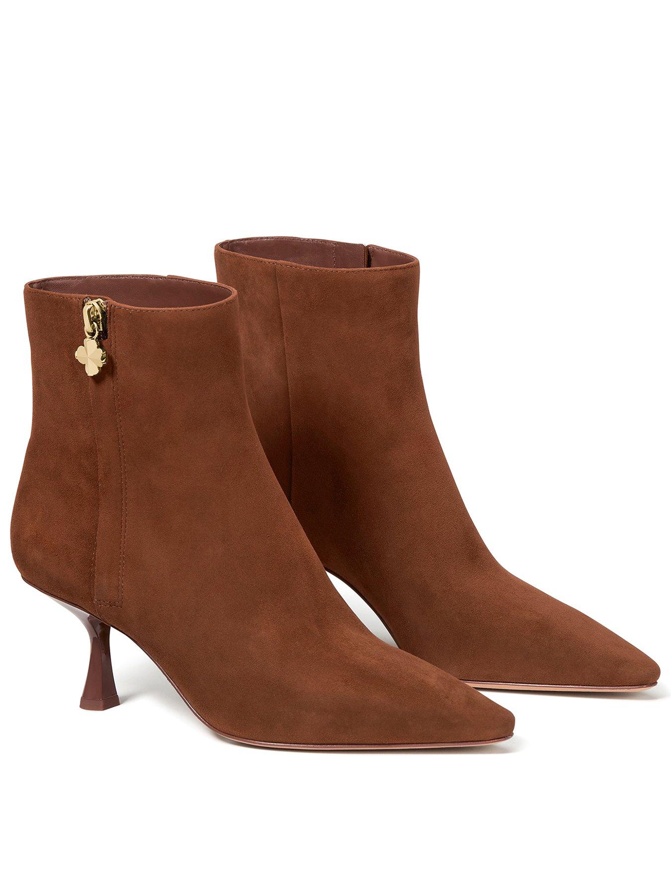 Image 1 of 3 of Kate Spade New York Adele Suede Bootie - Brown