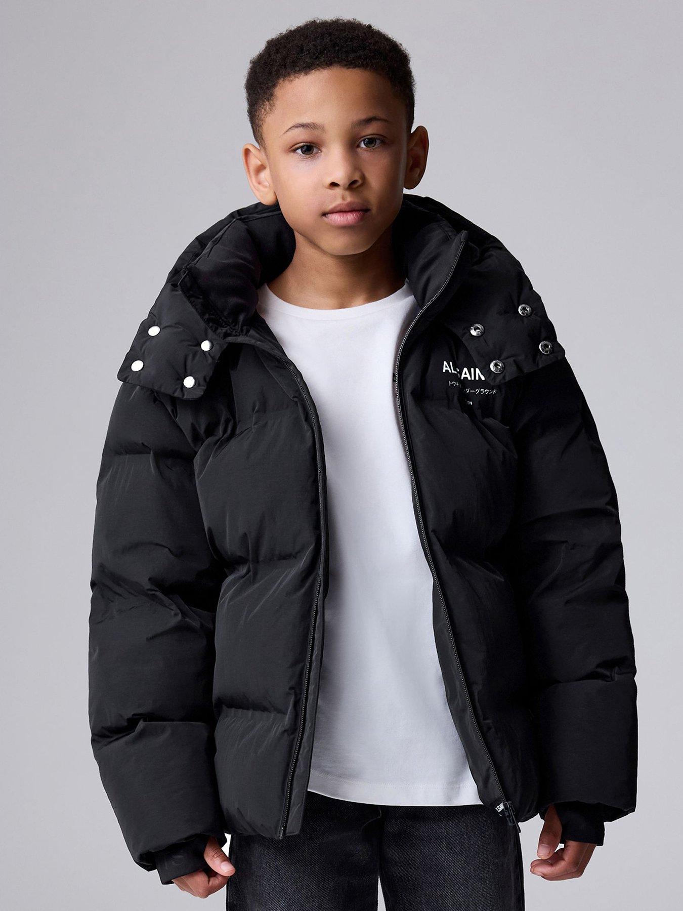 smALLSAINTS Older Boys Padded Coat - Black - Blue