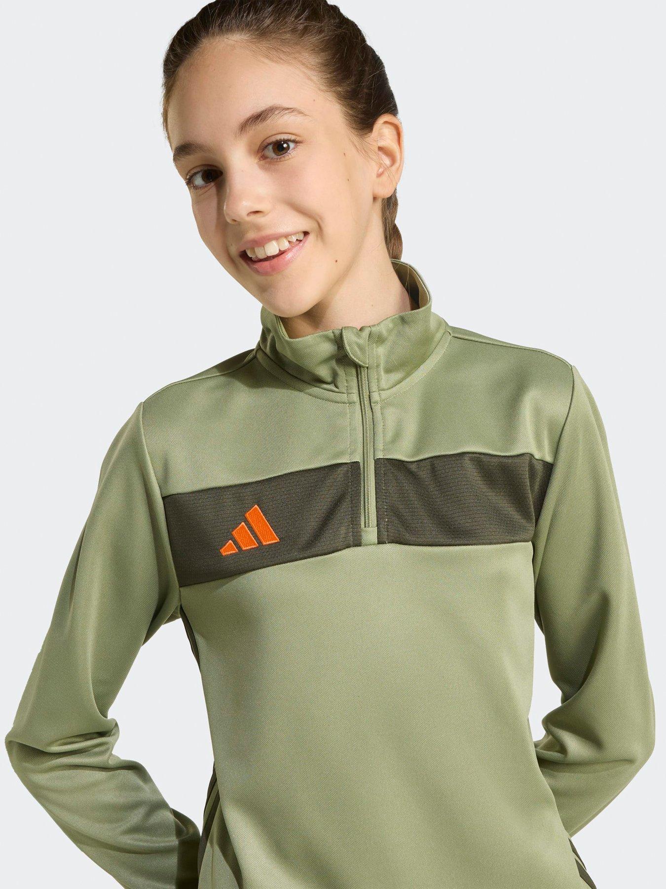 Image 5 of 5 of adidas Junior Tiro Essentials Tracksuit Top - Green
