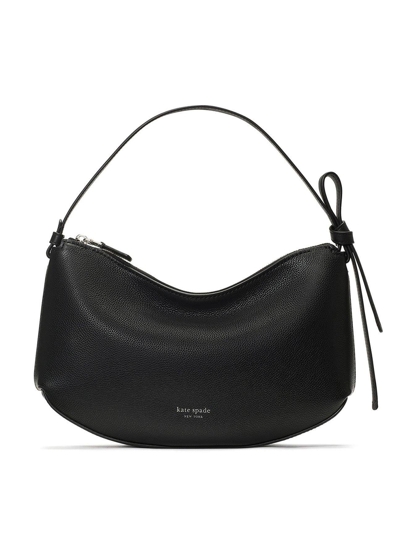 Kate Spade New York Loop Pebbled Leather Shoulder Bag - Black