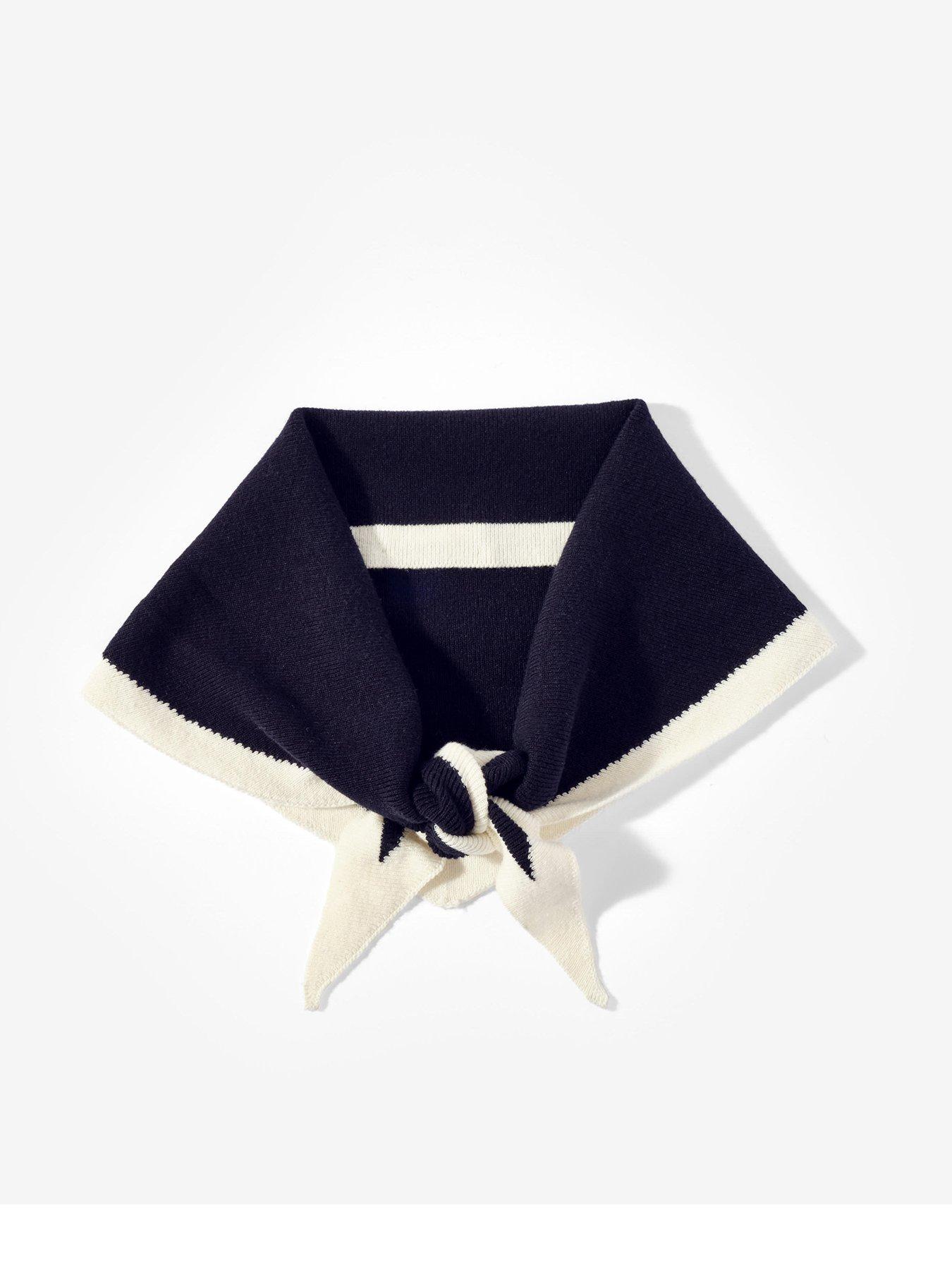 undefined Mini Triangle Knit Scarf - Blue