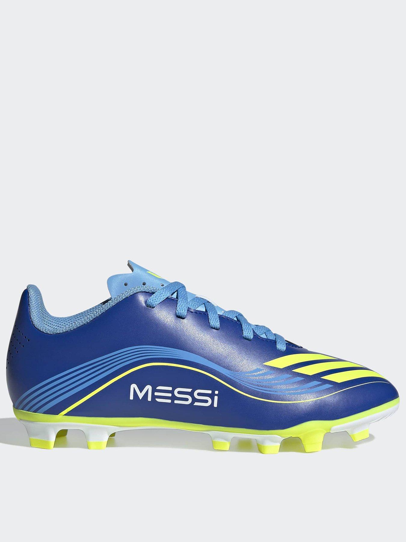 adidas Junior F50 Messi Club Firm Ground Football Boots - Blue