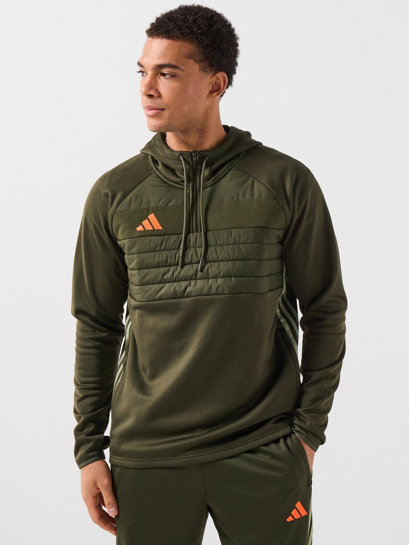 adidas Mens Tiro Essentials Winter Hoodie - Green