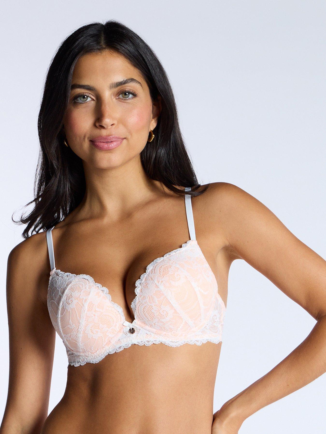 Image 1 of 6 of Boux Avenue Aliyah Plunge Bra - Ivory Mix