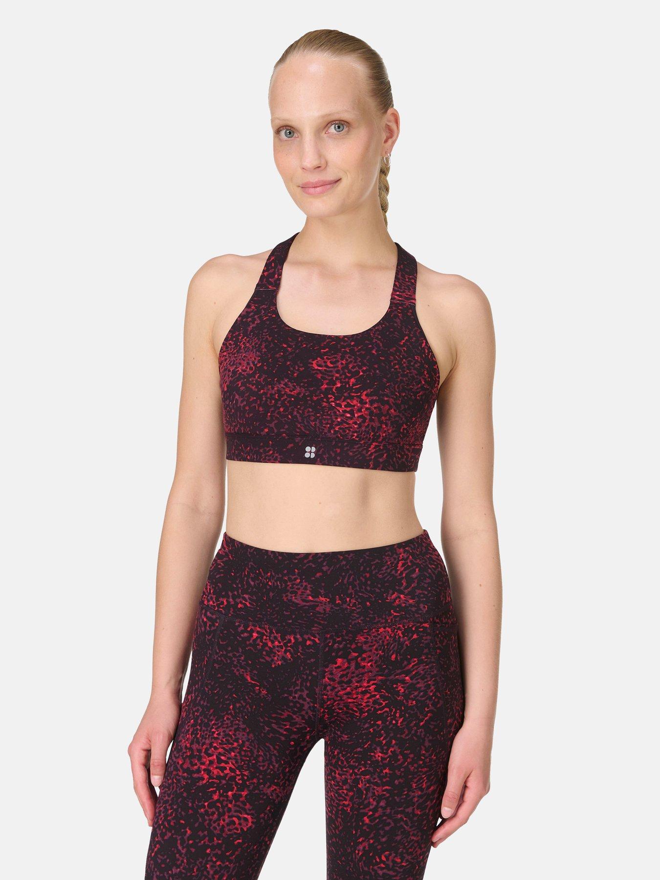 undefined Womens Training Power Medium Support Sports Bra - Red