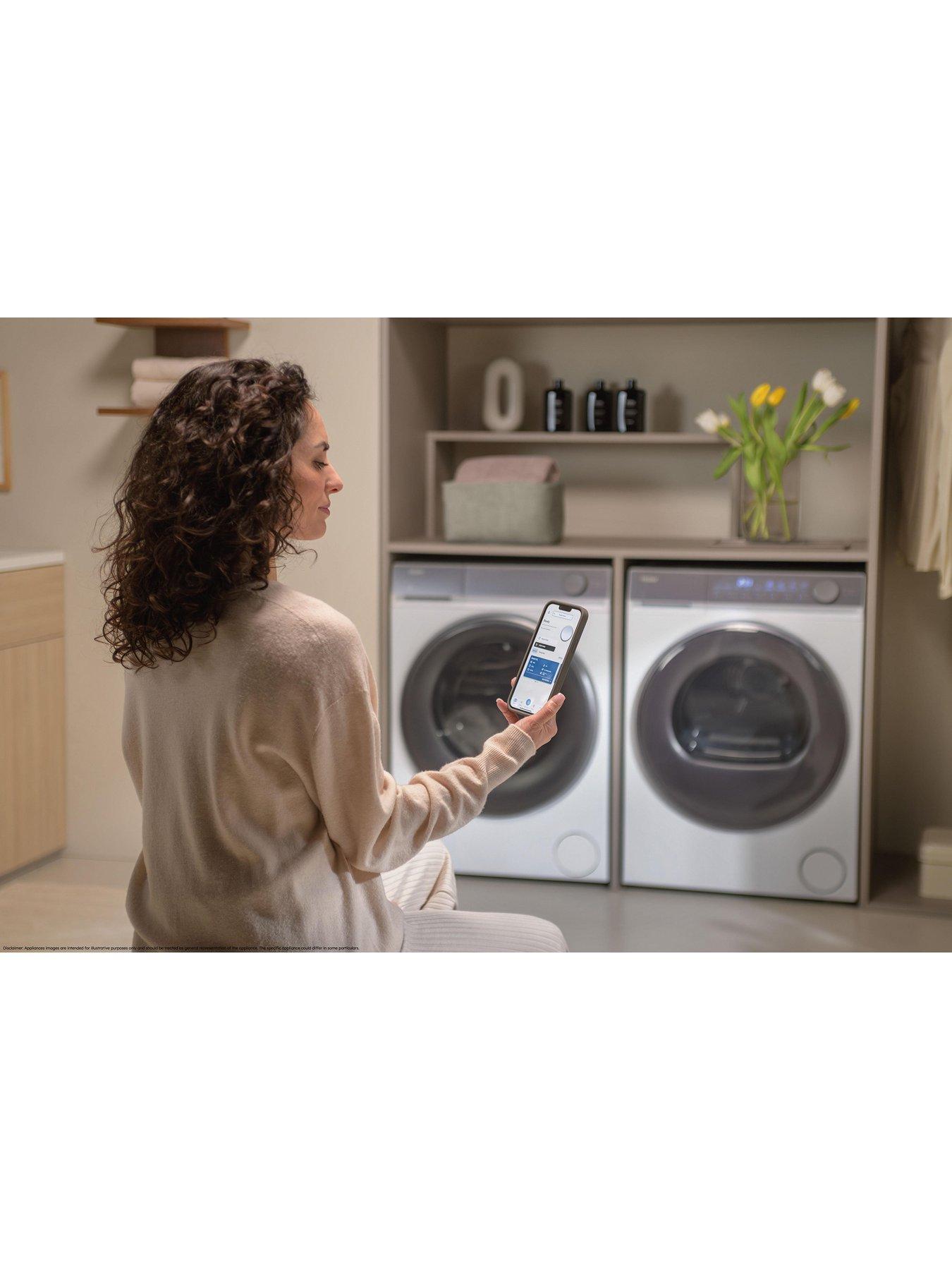 Image 2 of 7 of Haier X Series 7 HD100-C367U1-UK 10kg Heat Pump Tumble Dryer, Wifi, White, A++ Rated