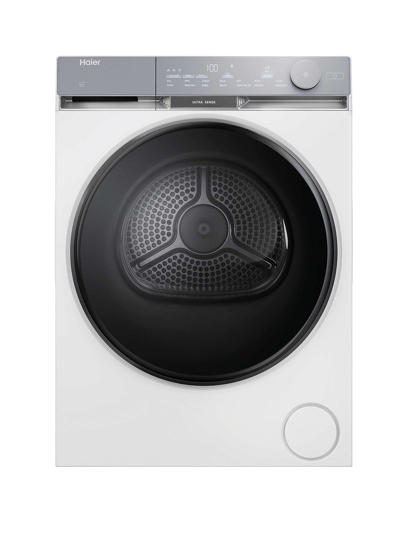 Haier X Series 9 HD100-CQ387U1-UK 10kg Heat Pump Tumble Dryer, Wifi, White, A+++ Rated