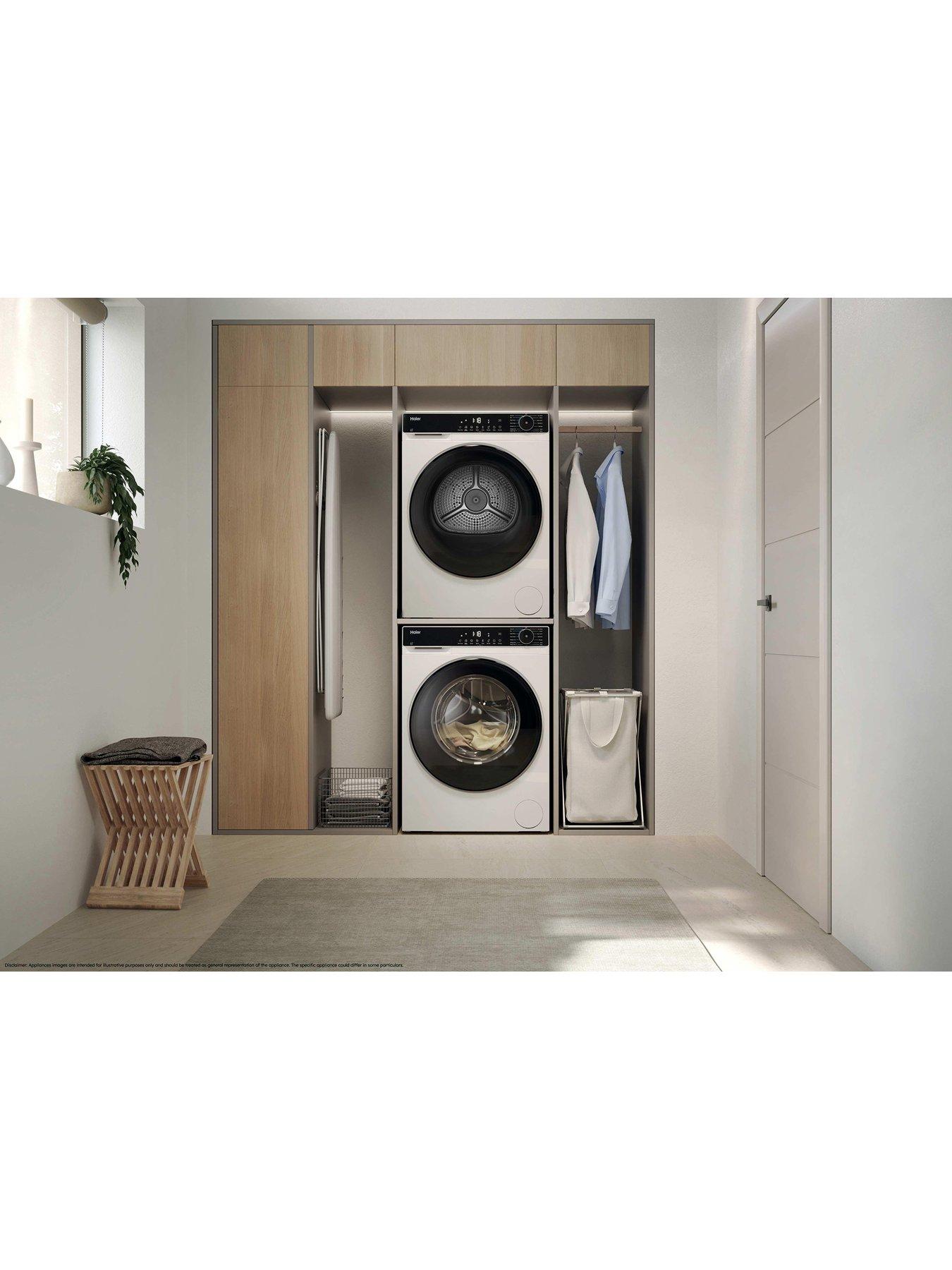 Image 2 of 7 of Haier X Series 5 HD90-D357U1-UK 9kg Heat Pump Tumble Dryer, White, A++ Rated, Wifi