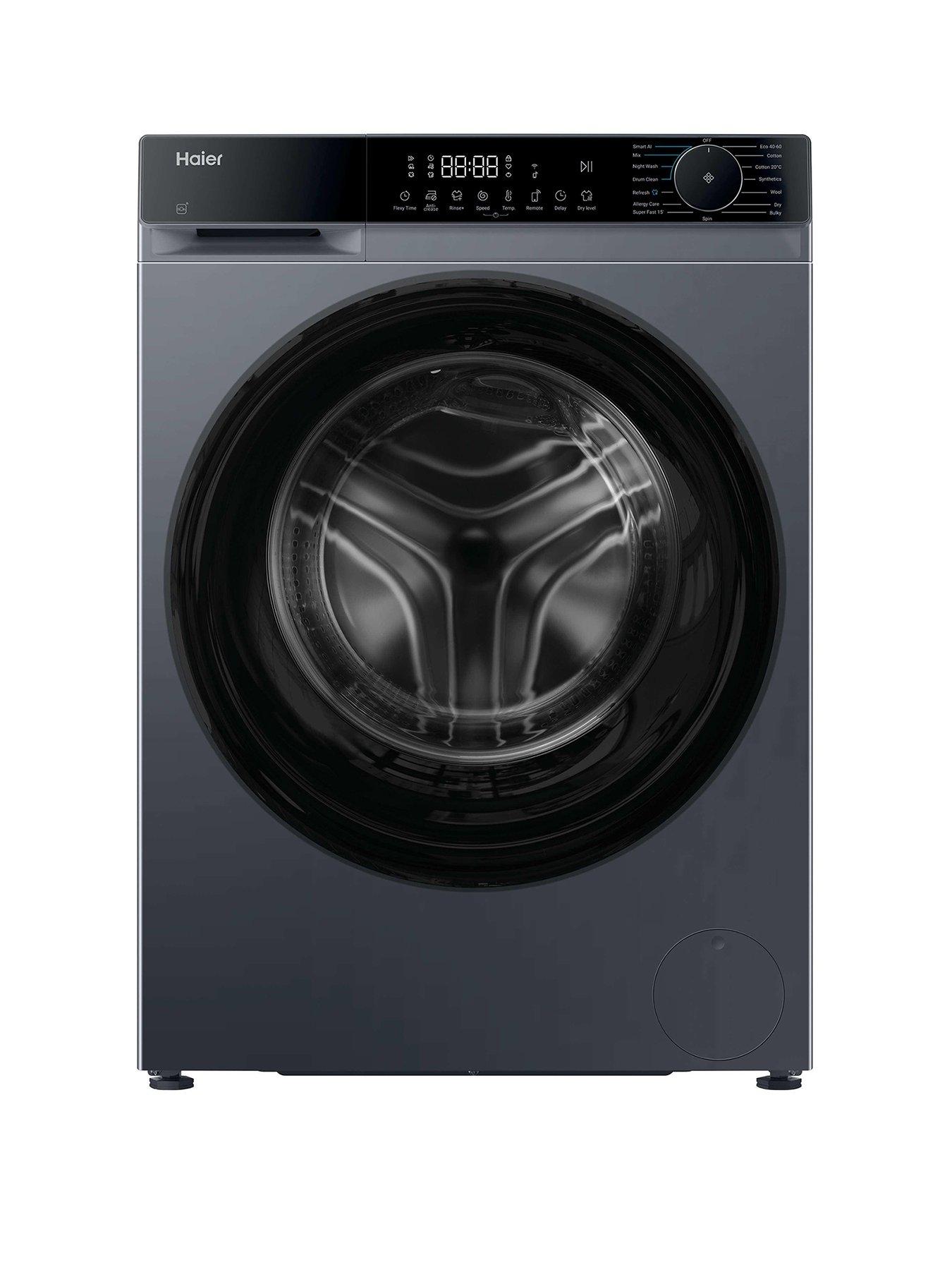 Haier X Series 5 HWD100BP16357GUK 10kg / 6kg Washer Dryer, 1400 rpm, Graphite, D Rated, Wifi